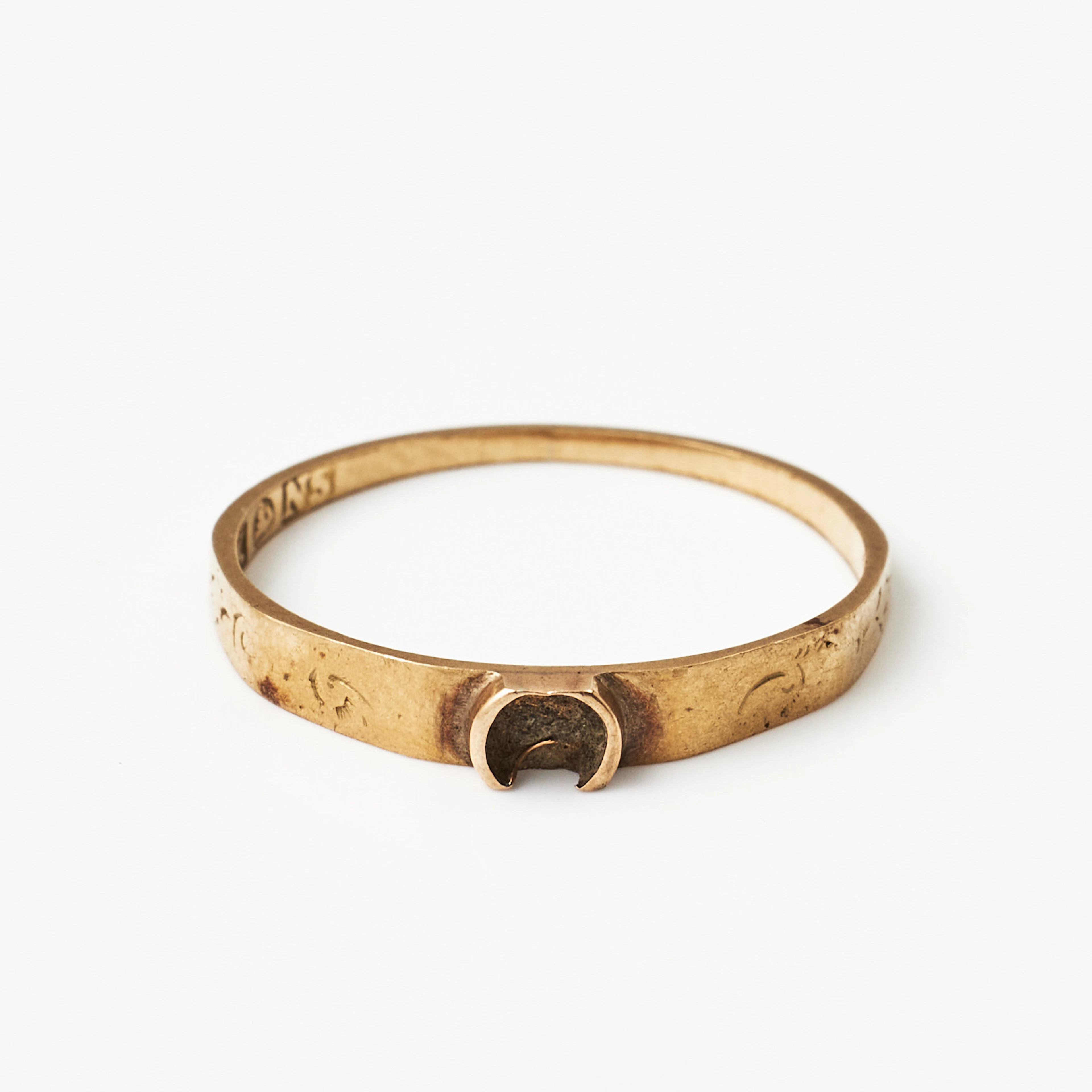 RING, 18K guld, August Friedrich Krollpfeifer, Helsingborg 1867, graverad