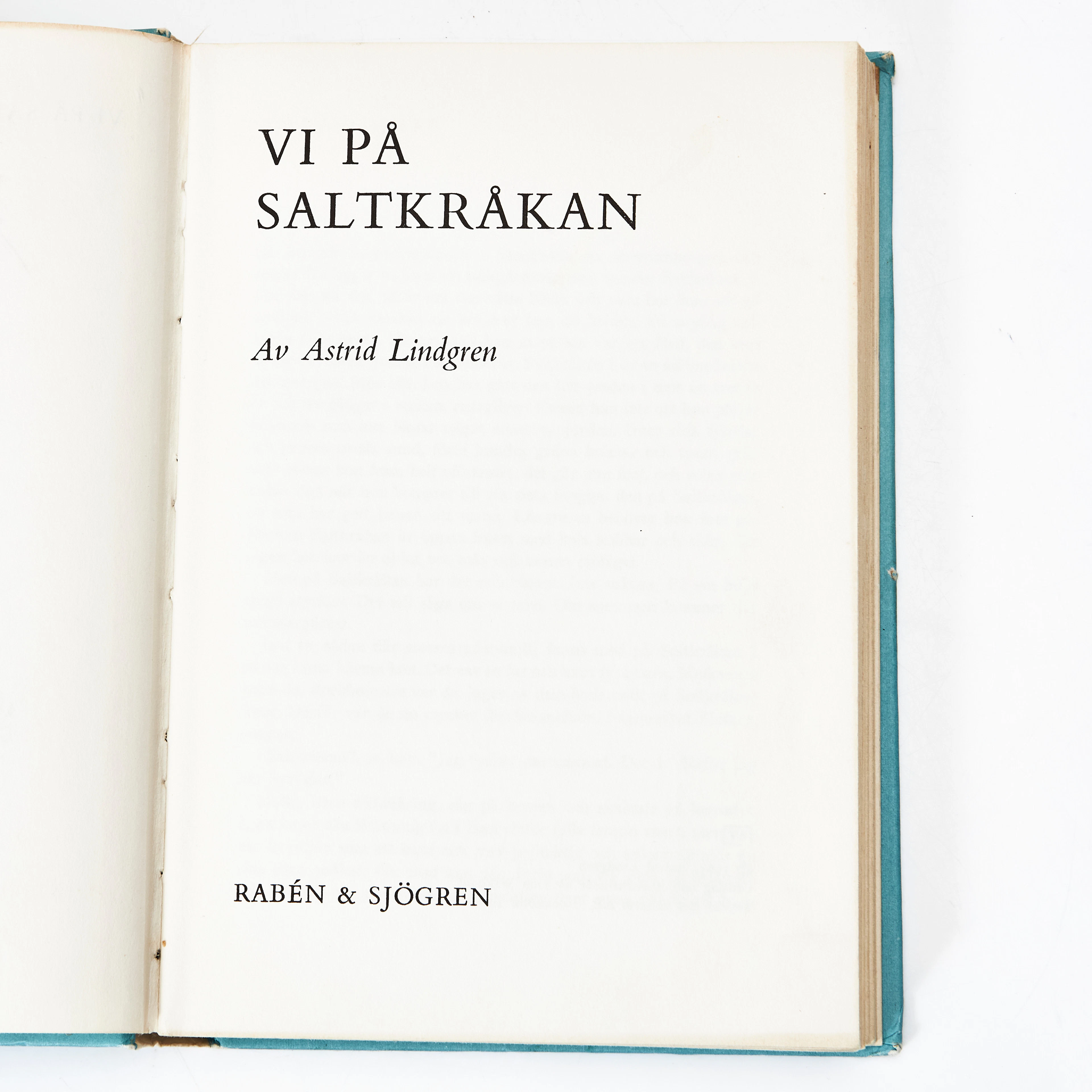 ASTRID LINDGREN. Vi på Saltkråkan, originalupplaga, bl.a signerad
