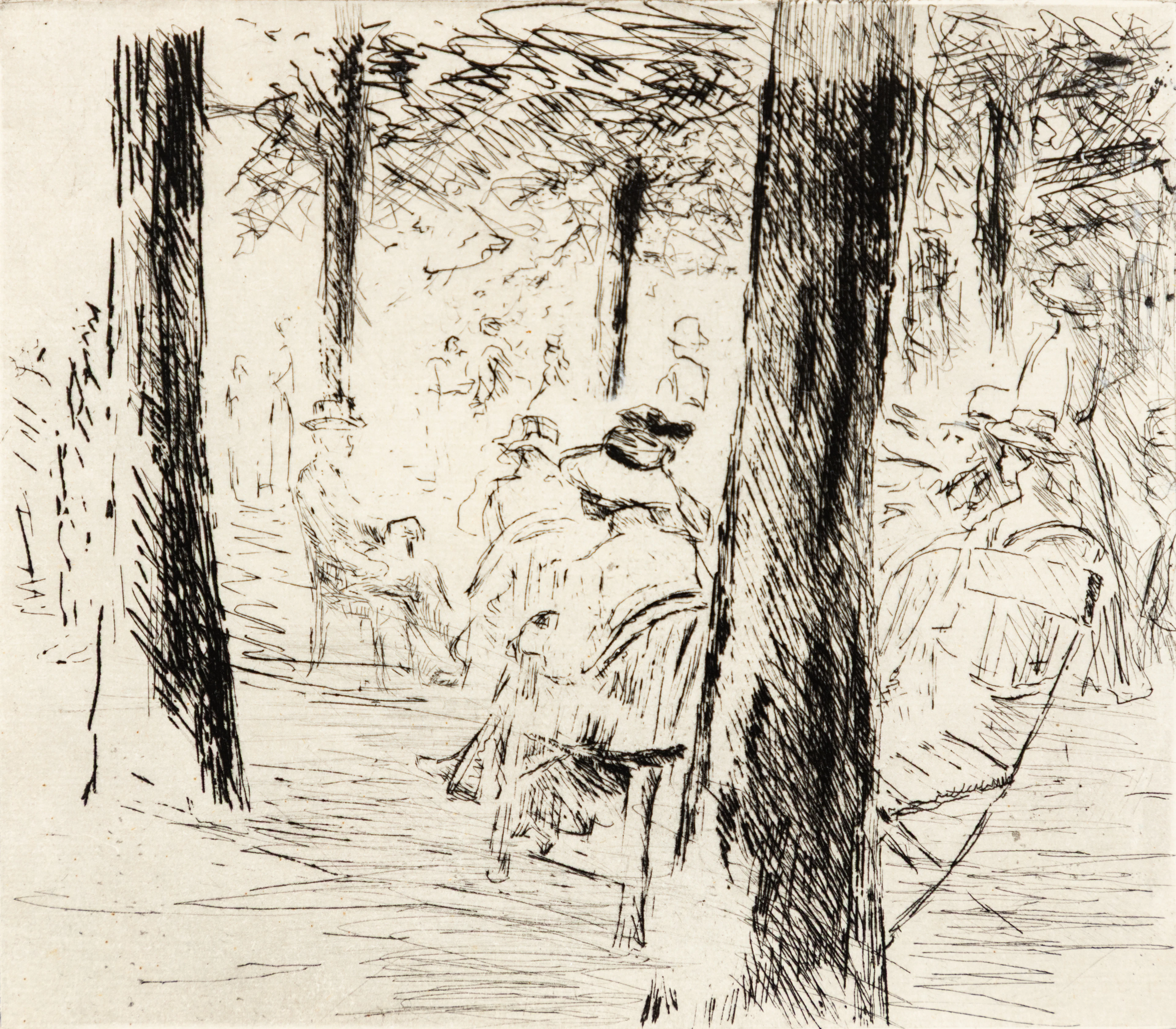 MAX LIEBERMANN (1847-1935). Im Garten.