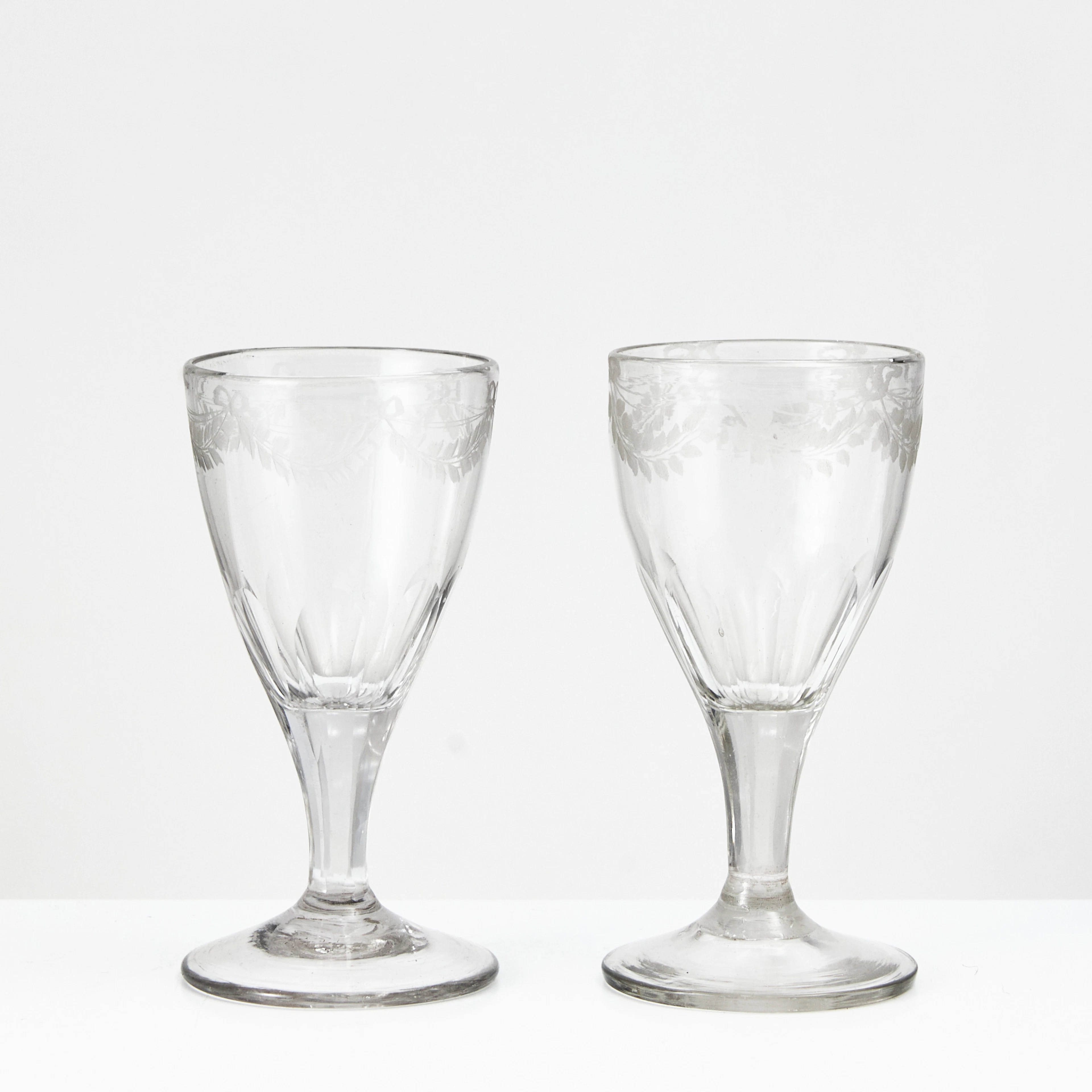 STARKVINSGLAS, 1 par, 1800-talets början, sengustaviansk, möjligen