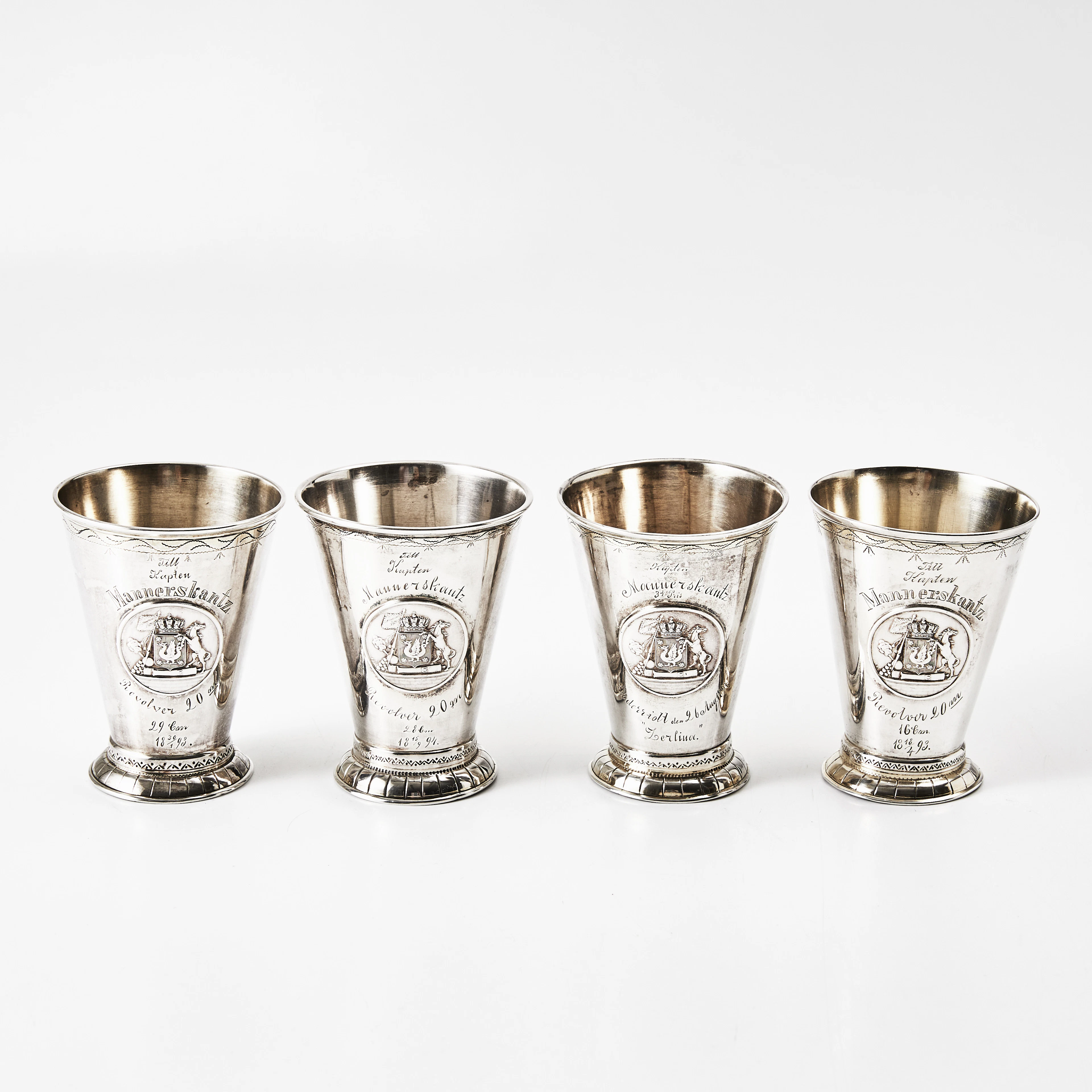 PRISPOKALER 4 st., silver.
