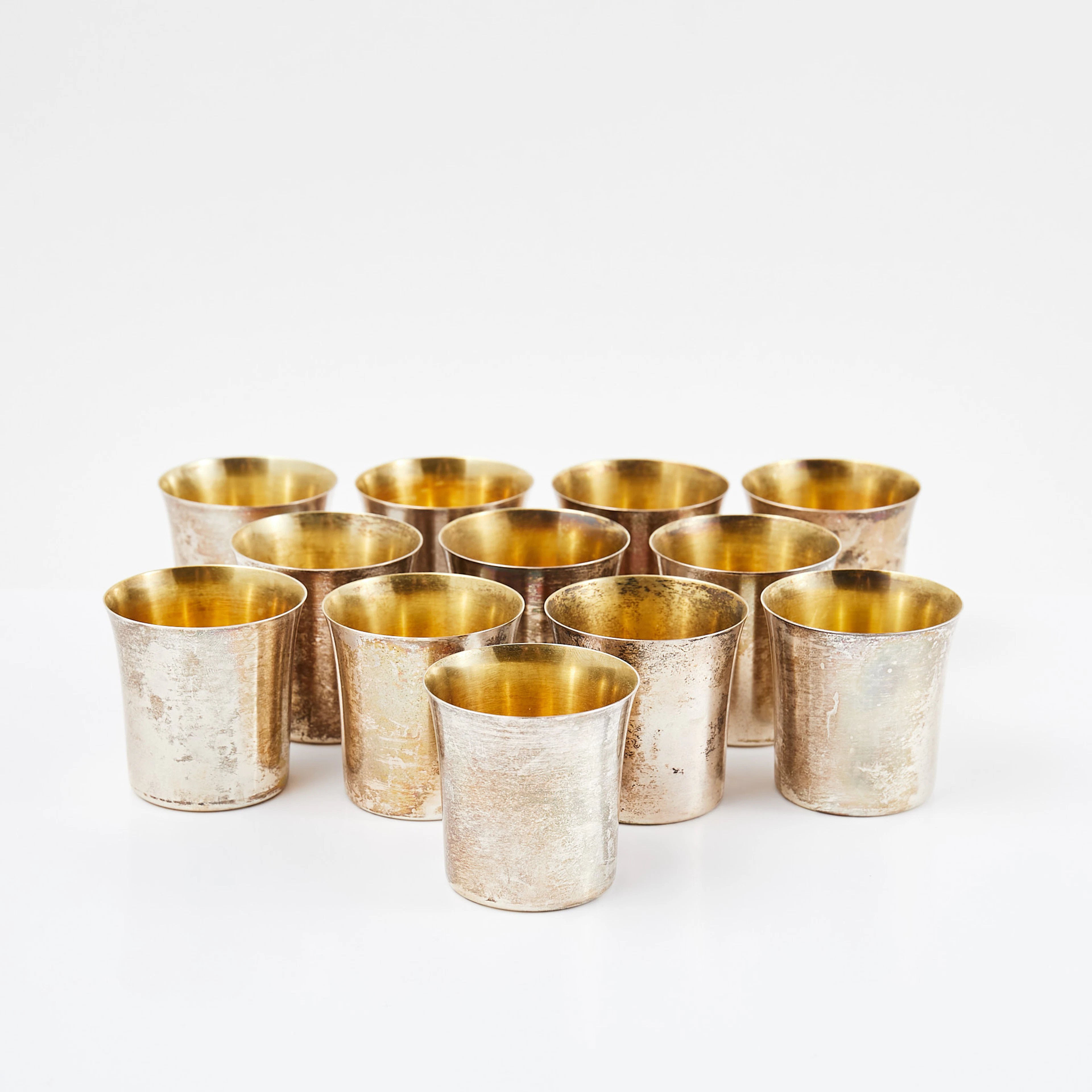 BÄGARE, 12 st, silver, CGH, i schatull.