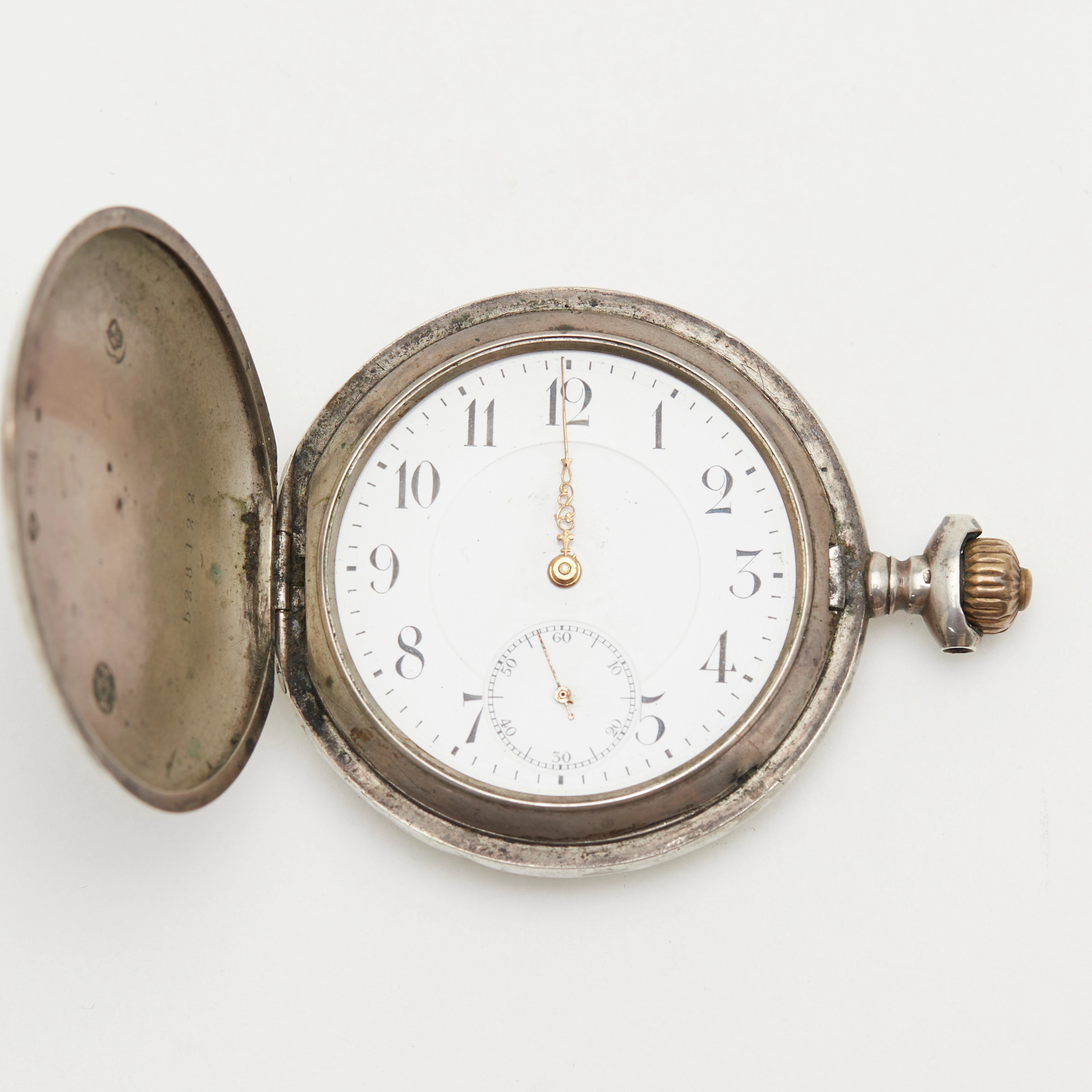 IWC. Taschenuhr, 800er Silber, Anfang 20. Jahrhundert, Schweiz.