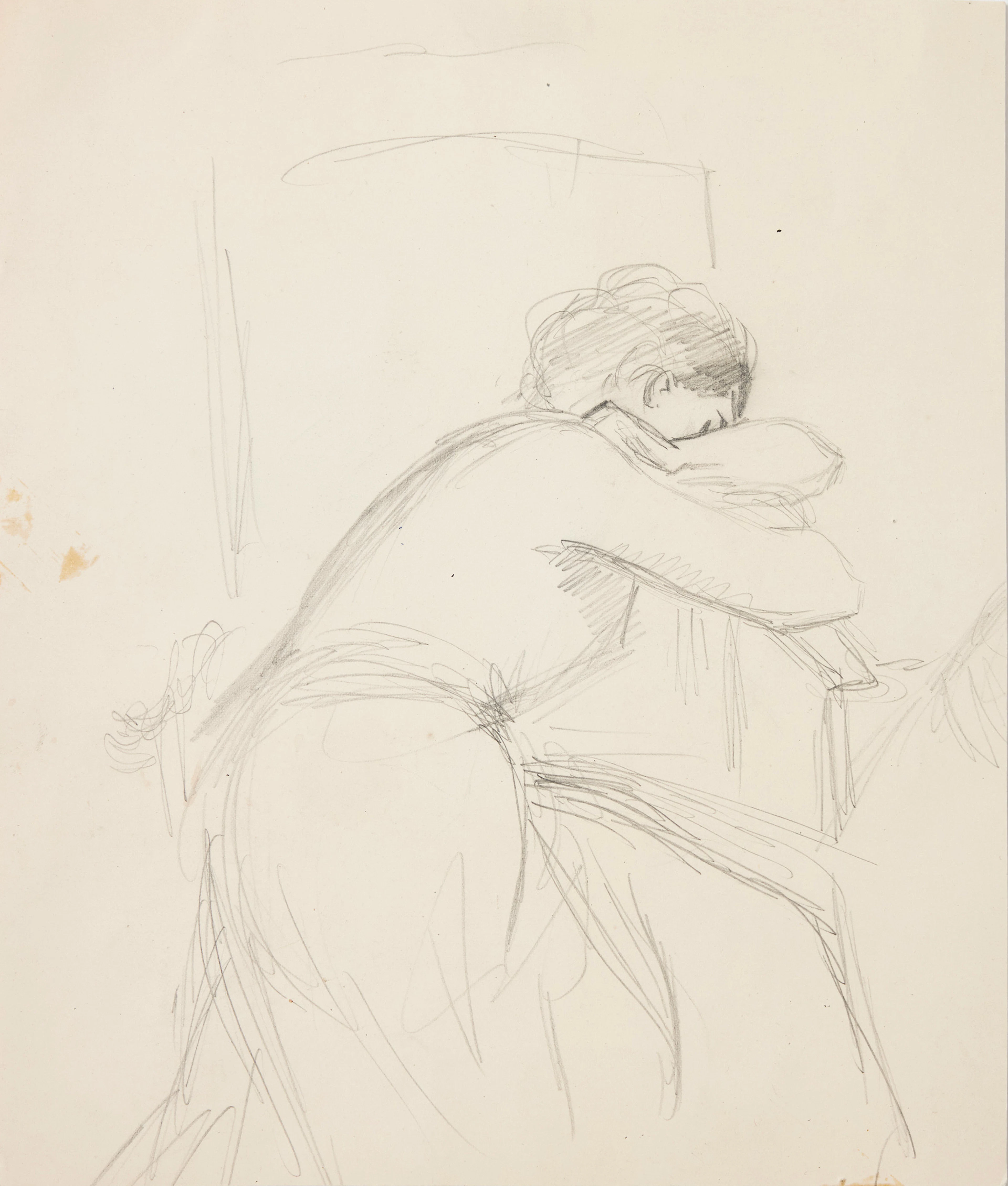 ALBERT EDELFELT. Modellstudie.