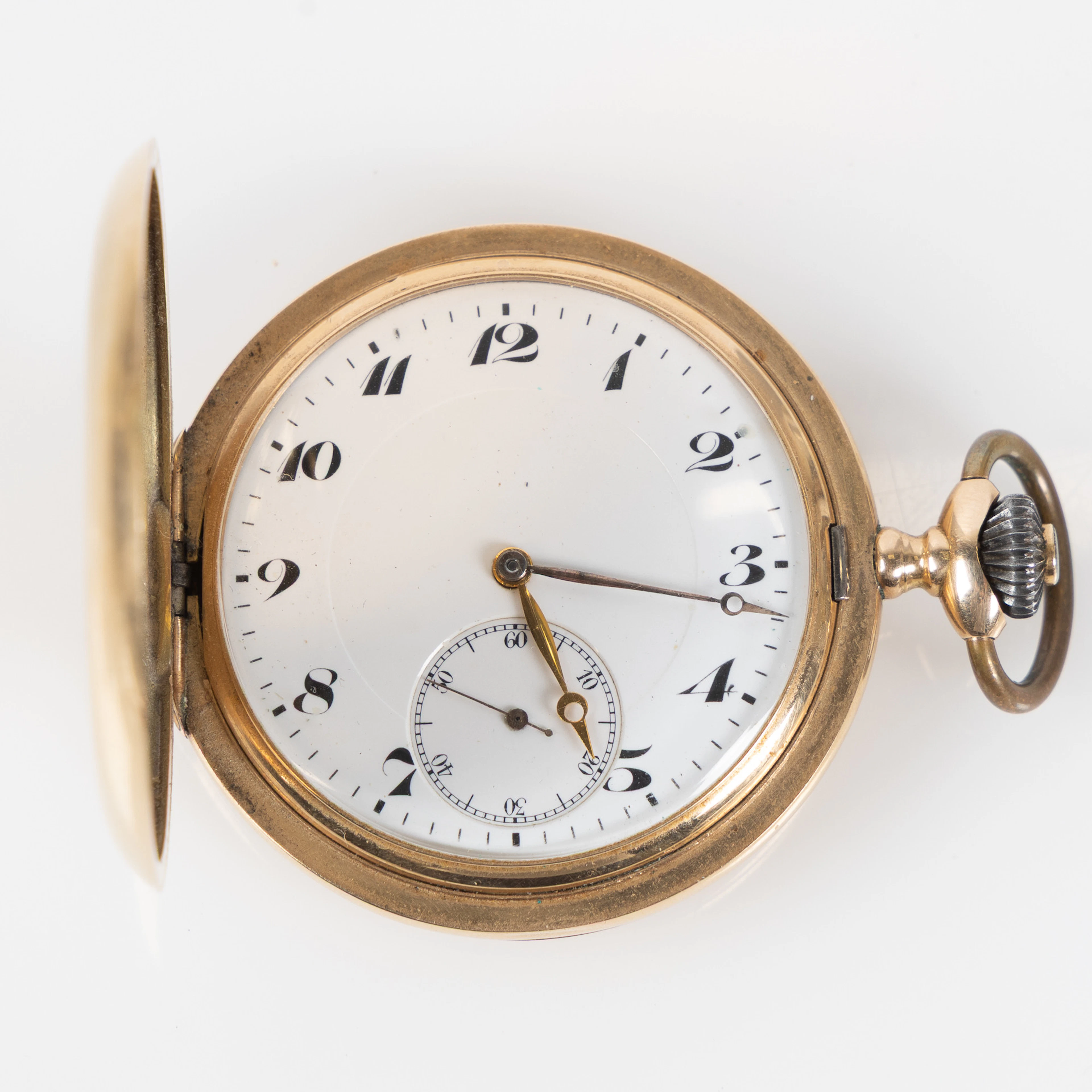 TAVANNES, Fickur, savonett, 52 mm, 14K guld, ca 1915.