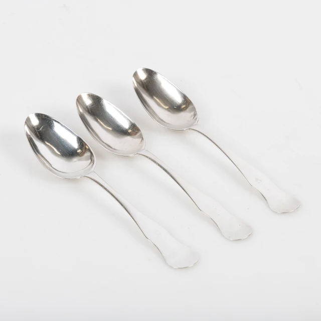 IKLAS RAMBERG, 3 skedar i silver. Lund 1811.