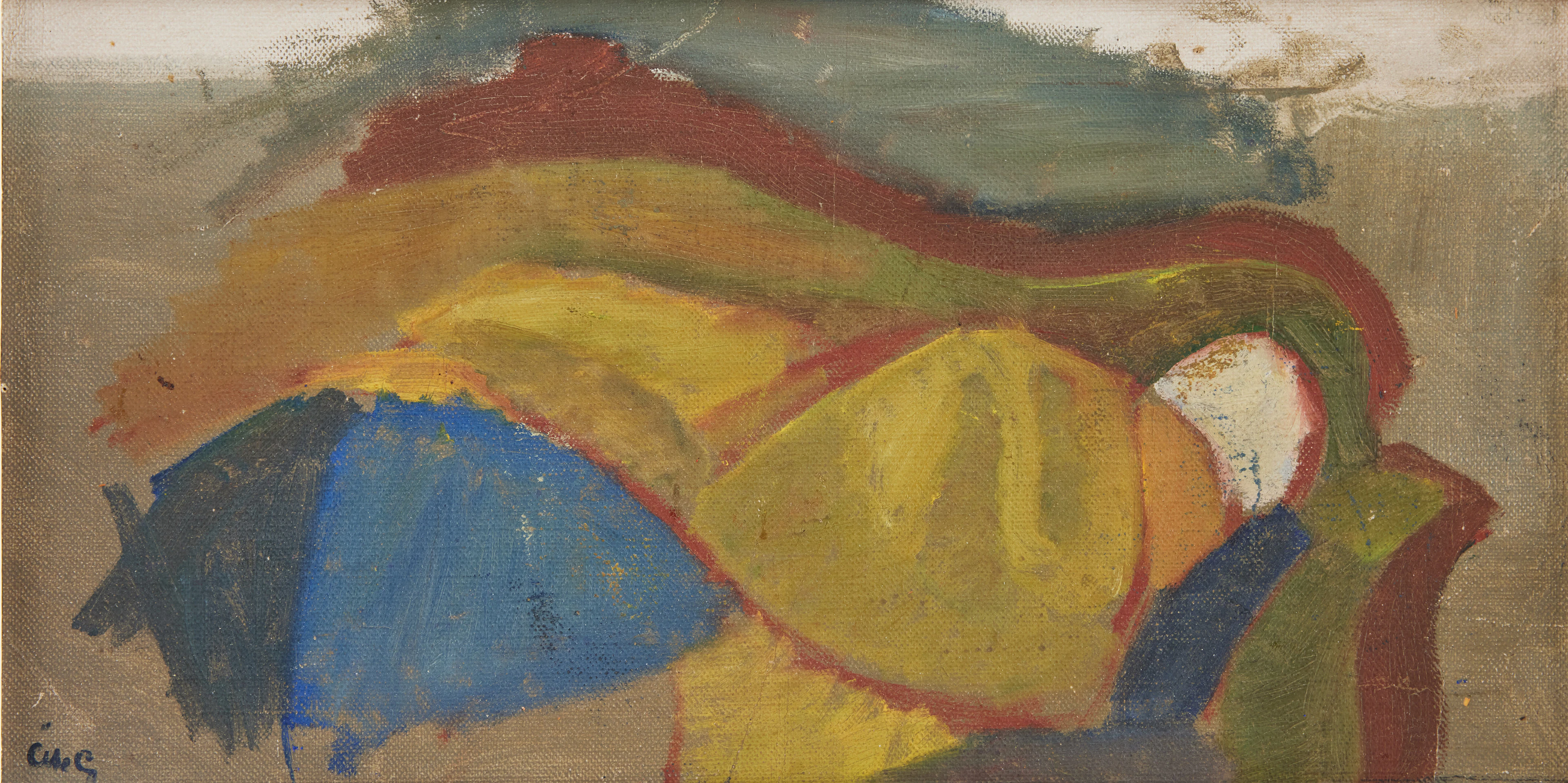 ÅKE GÖRANSSON. "Modern liggande".