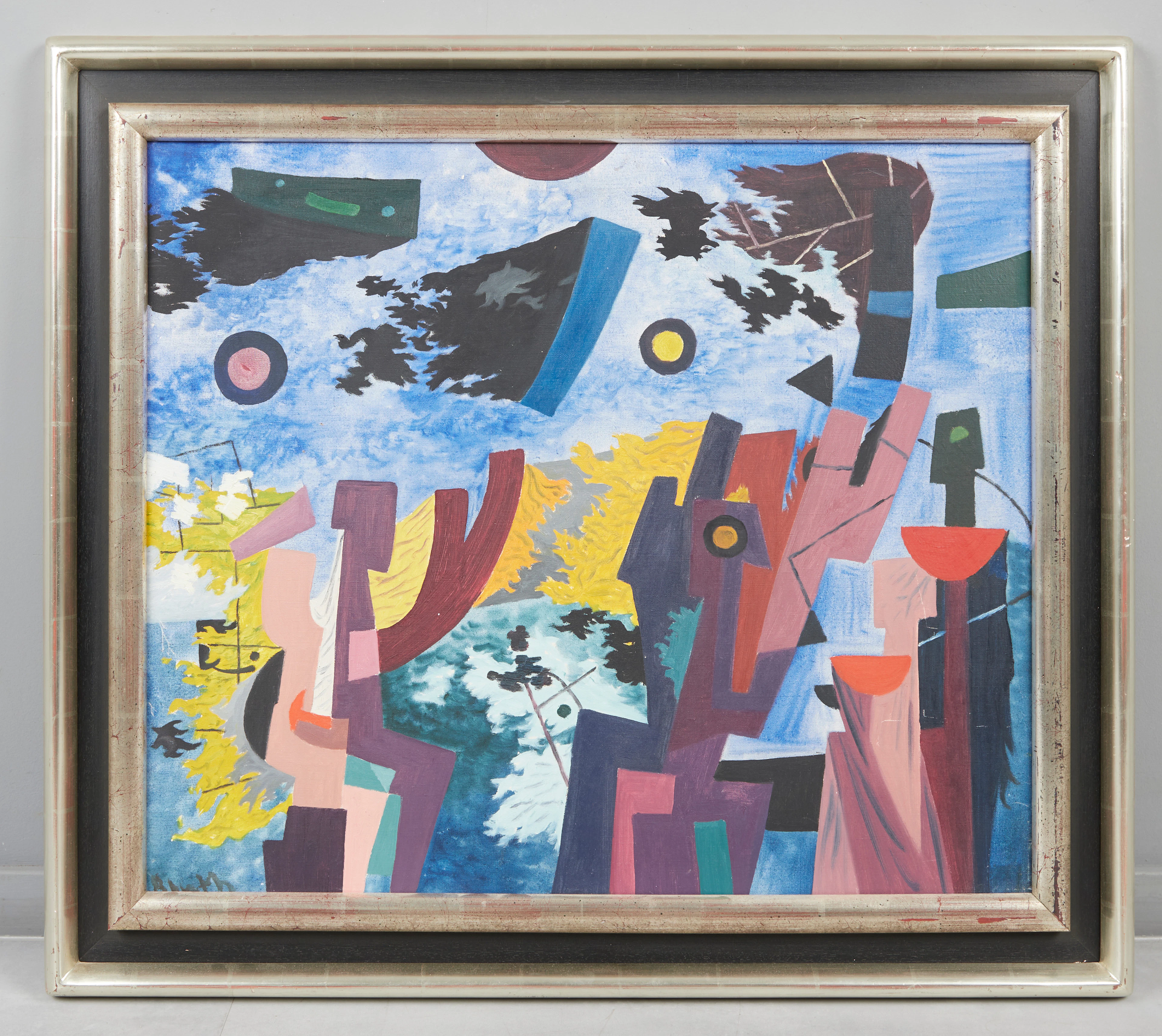 MANFRED BLUTH (1926-2002). Abstrakte Komposition, Gemälde.
