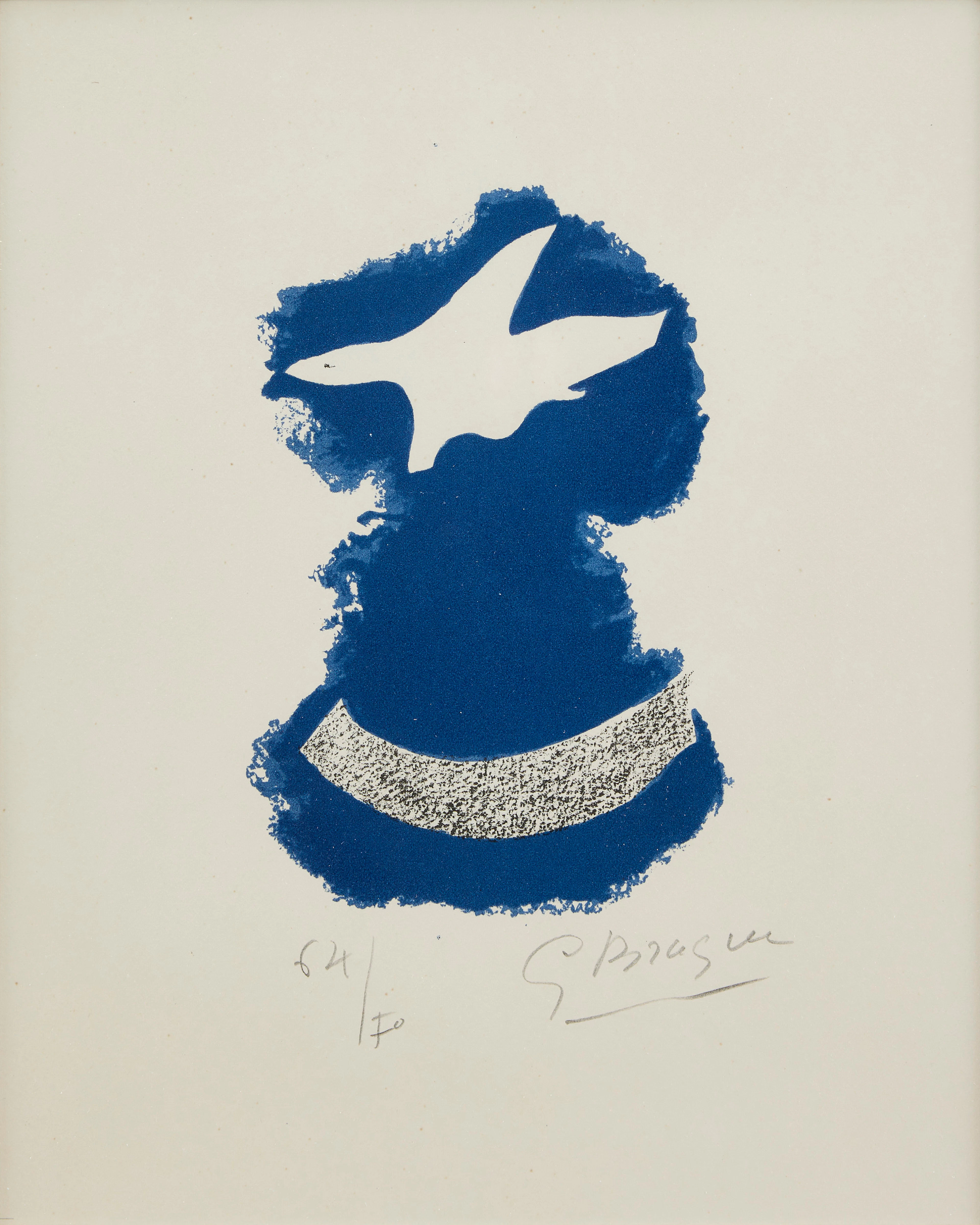 GEORGES BRAQUE. "Le tir à l'arc, frontispice (Oiseau en vol).".