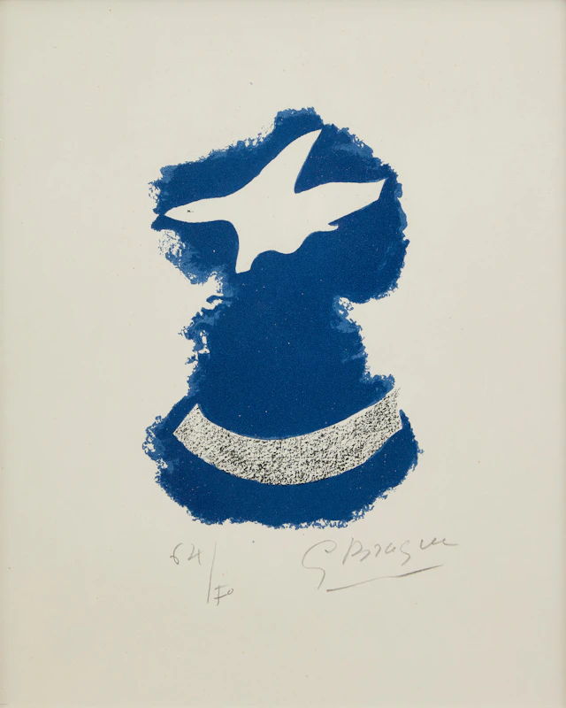 GEORGES BRAQUE. "Le tir à l'arc, frontispice (Oiseau en vol).".