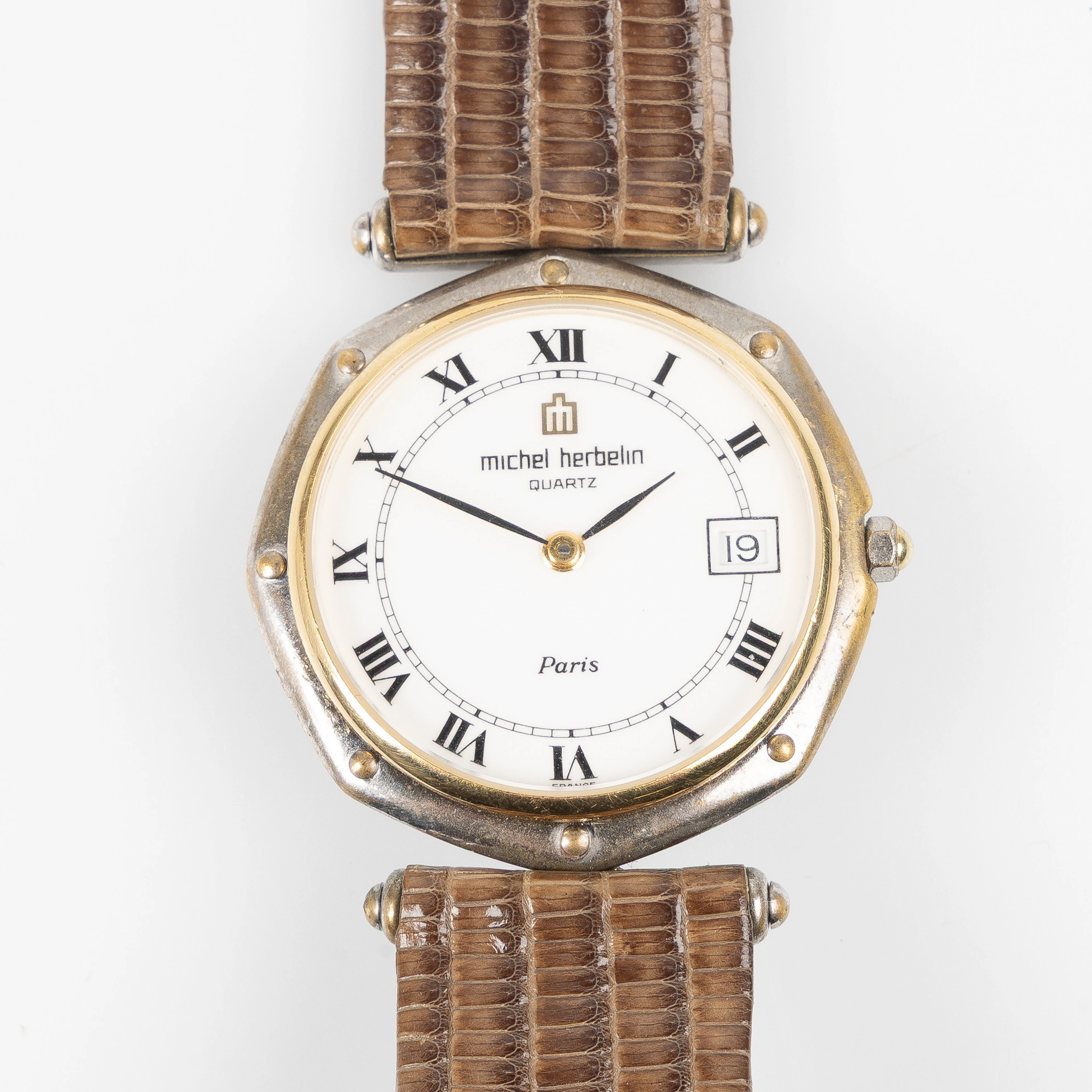 MICHEL HERBELIN, armbandsur, 31,5 mm, bicolor, ca 1995.