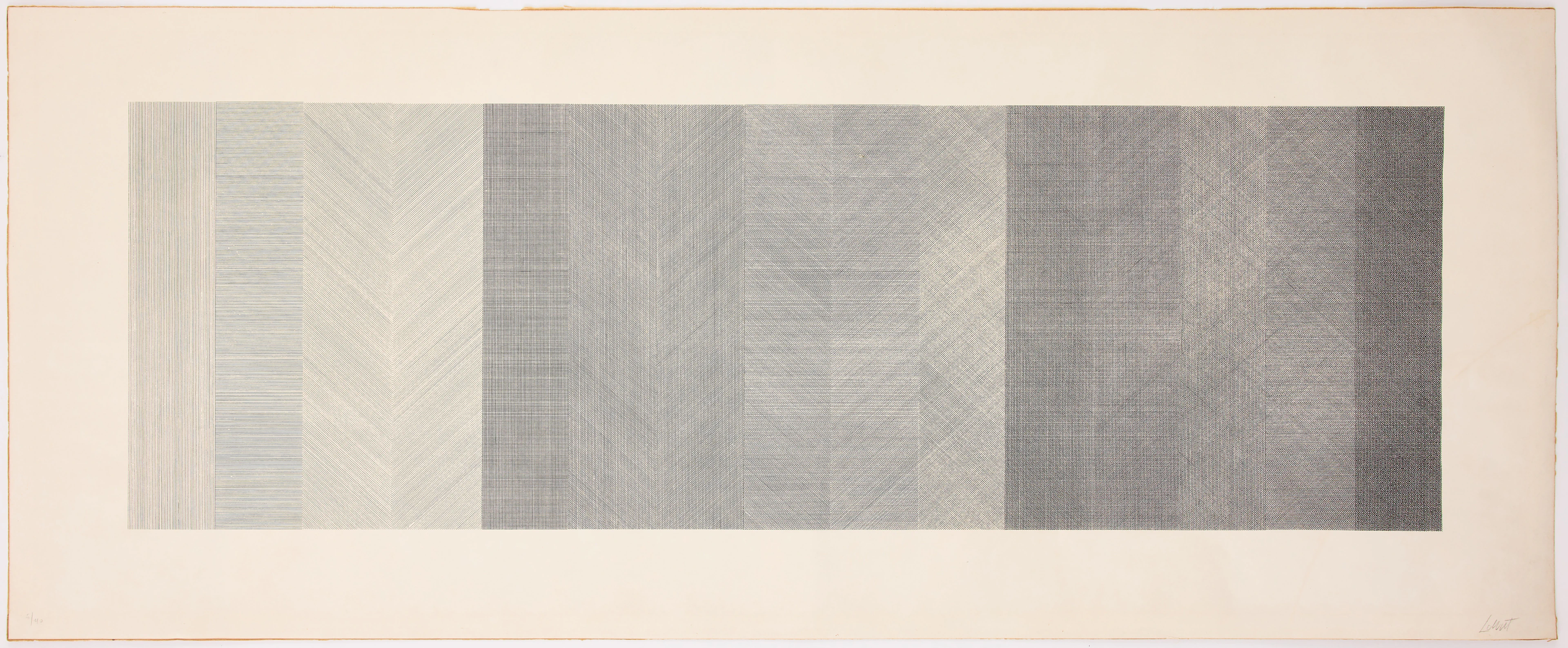 SOL LEWITT. "Horizontal Composite (Black)".