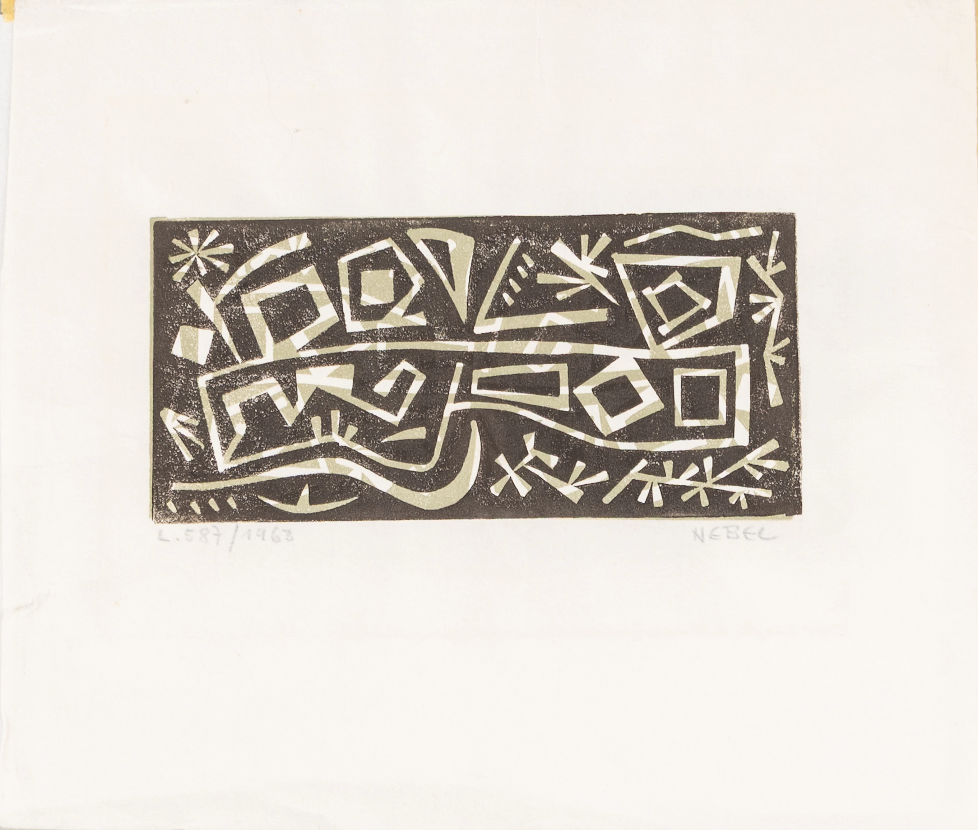 OTTO NEBEL (TYSKLAND, 1892-1973). Färgträsnitt, 2 st, signerade, numrerade