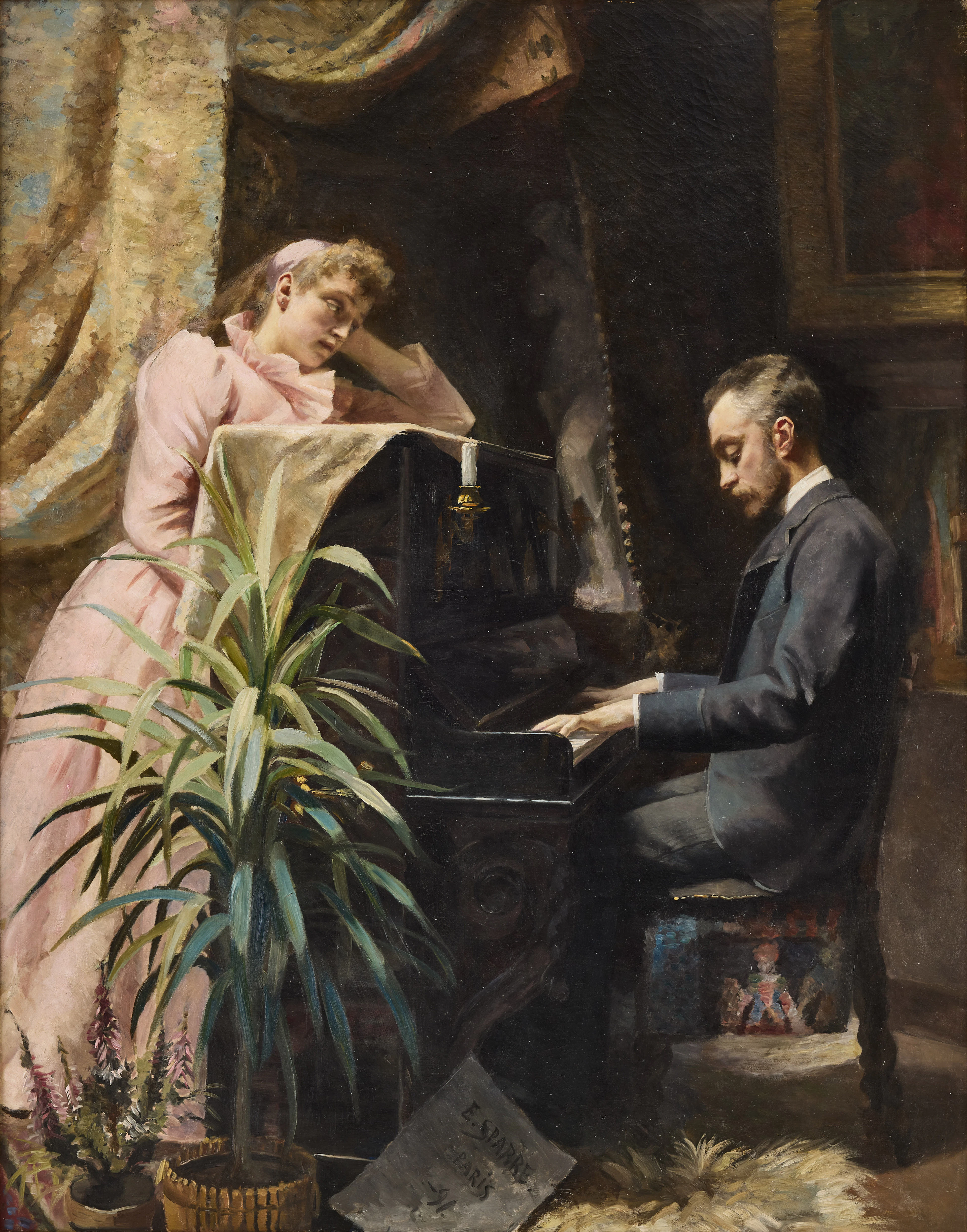 EMMA SPARRE. "Vid pianot".
