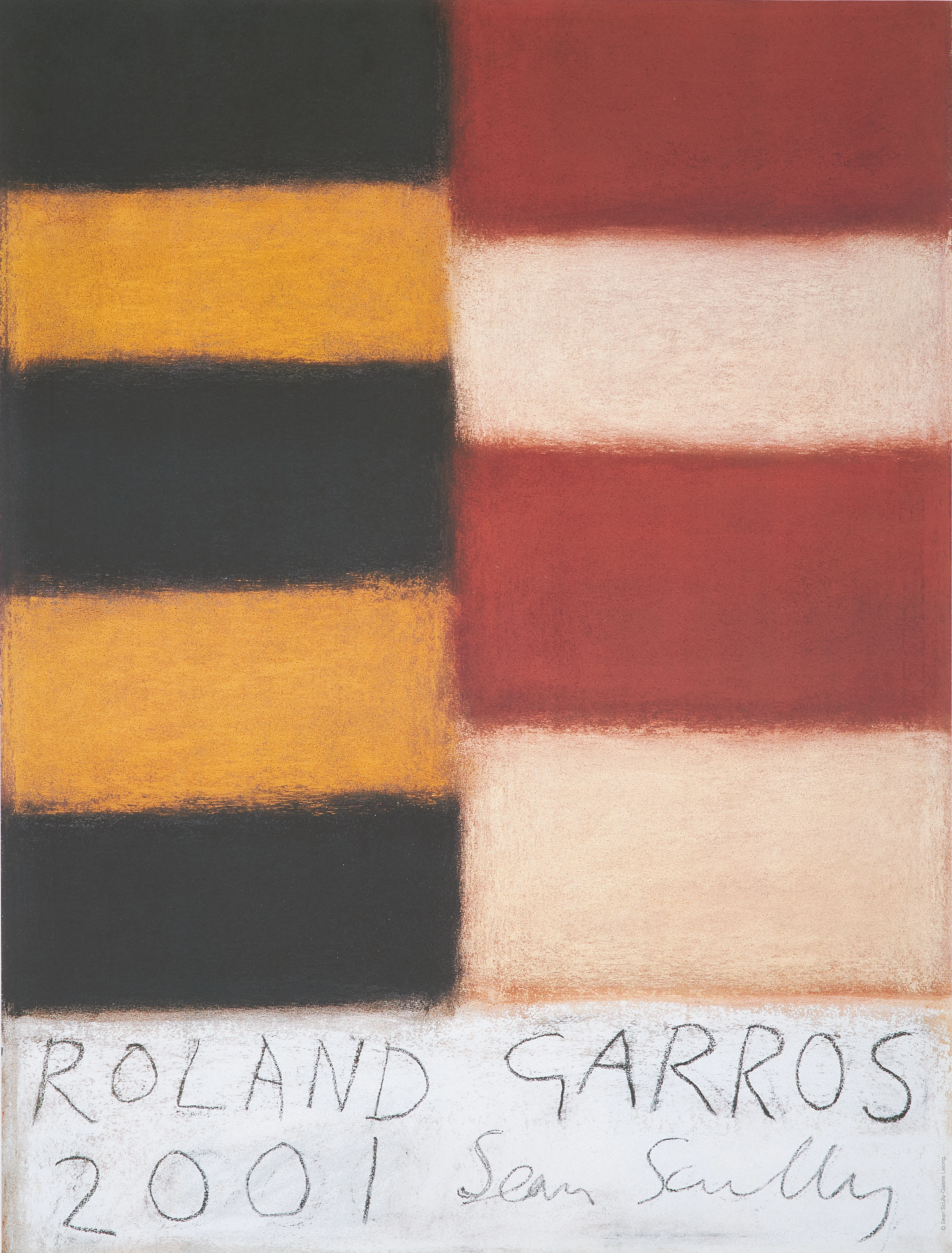 SEAN SCULLY, "Roland Garros 2001", Galleri Lelong.