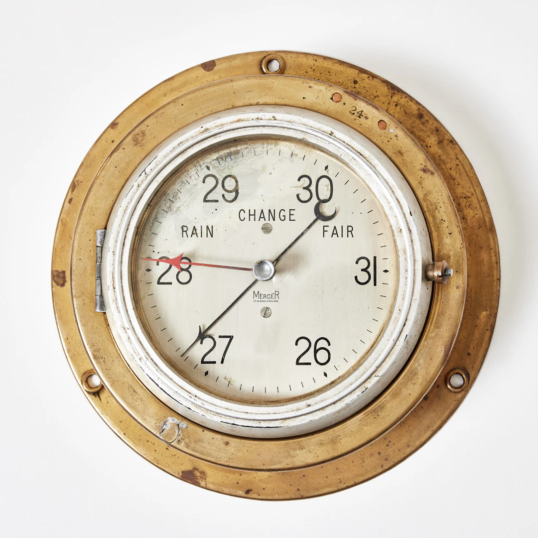 ANEROIDBAROMETER, Mercer, St. Albans, omkring 1900-talets mitt.