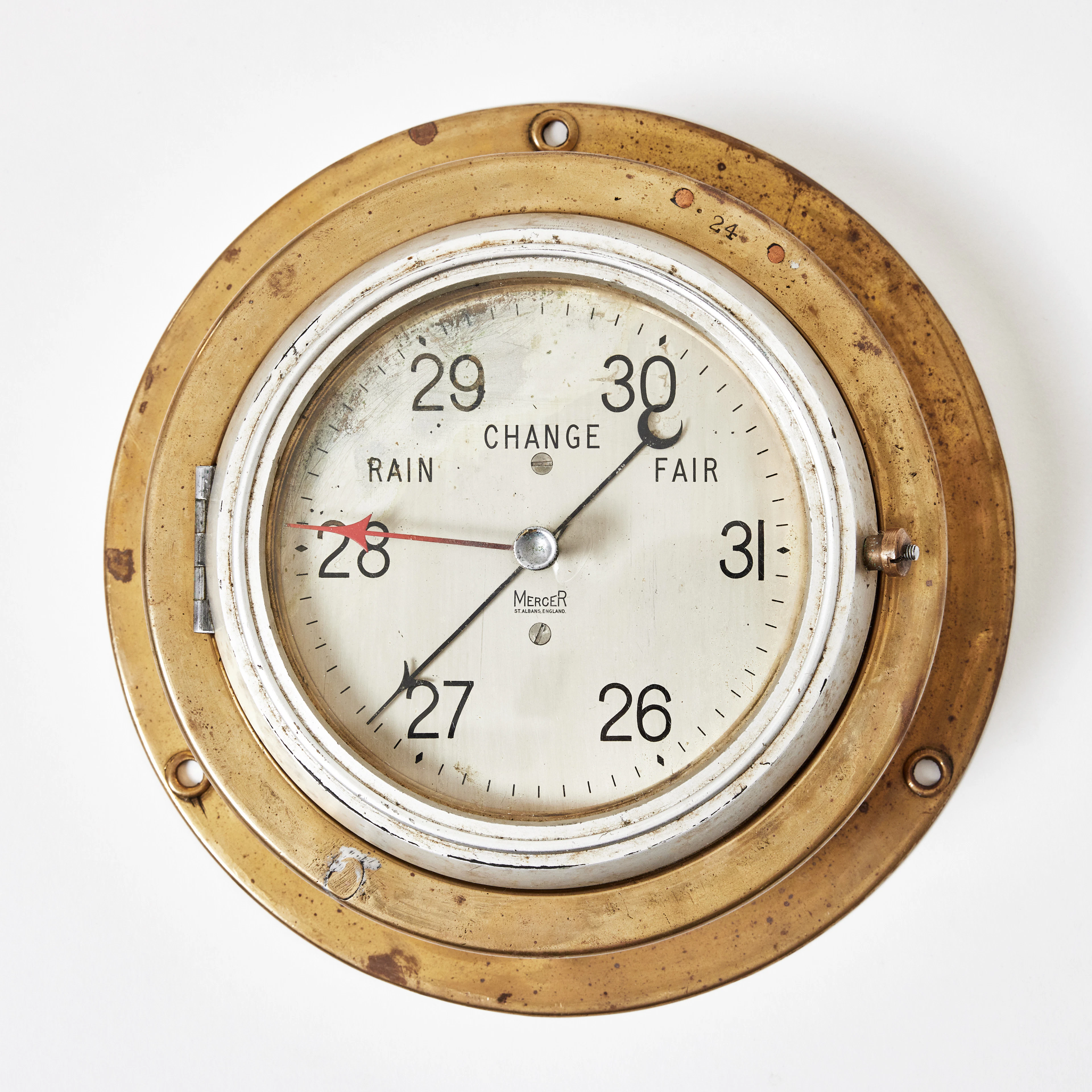 ANEROIDBAROMETER, Mercer, St. Albans, omkring 1900-talets mitt.