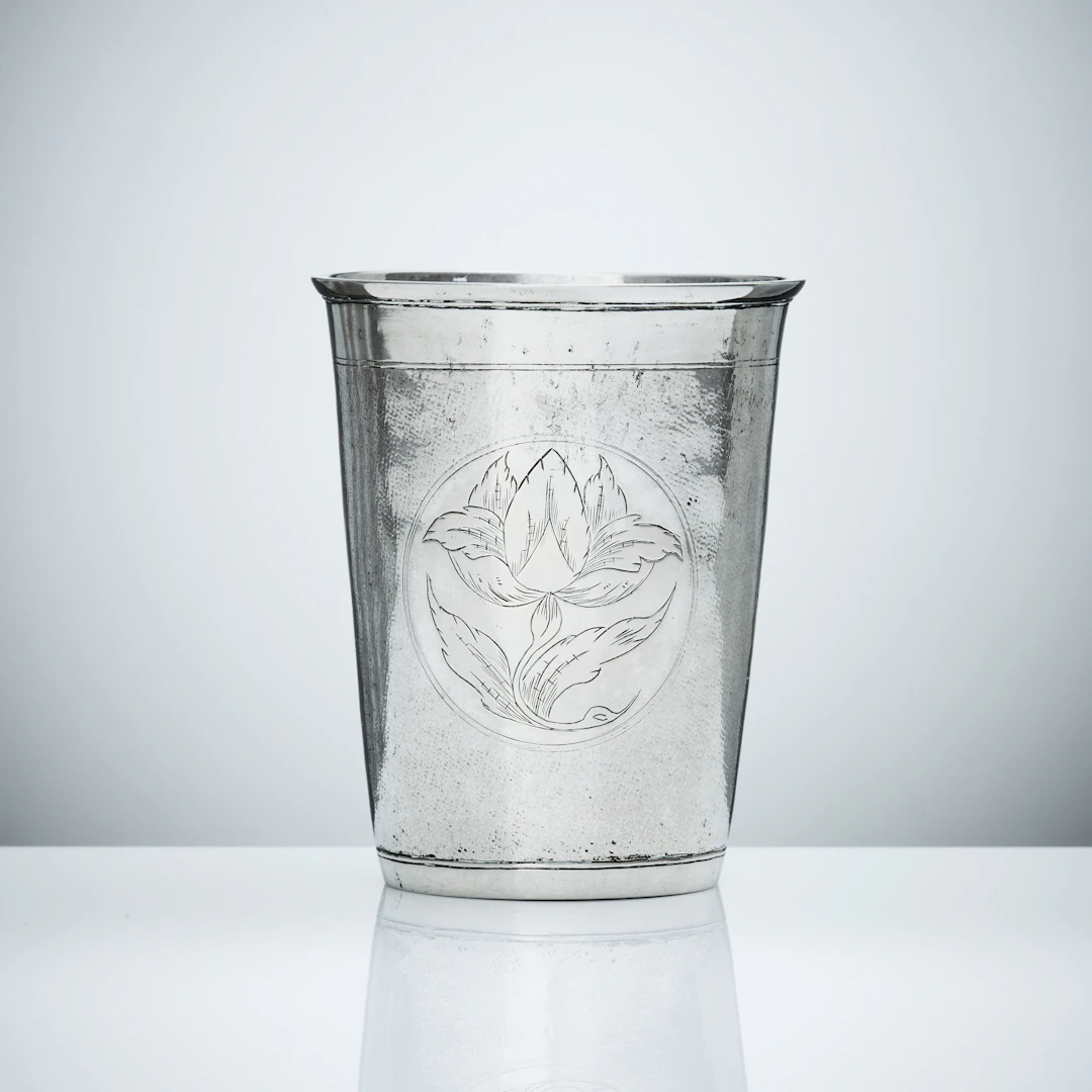 JOHAN WERLIN. Bägare, silver, (verksam i Vänersborg 1798-1823).