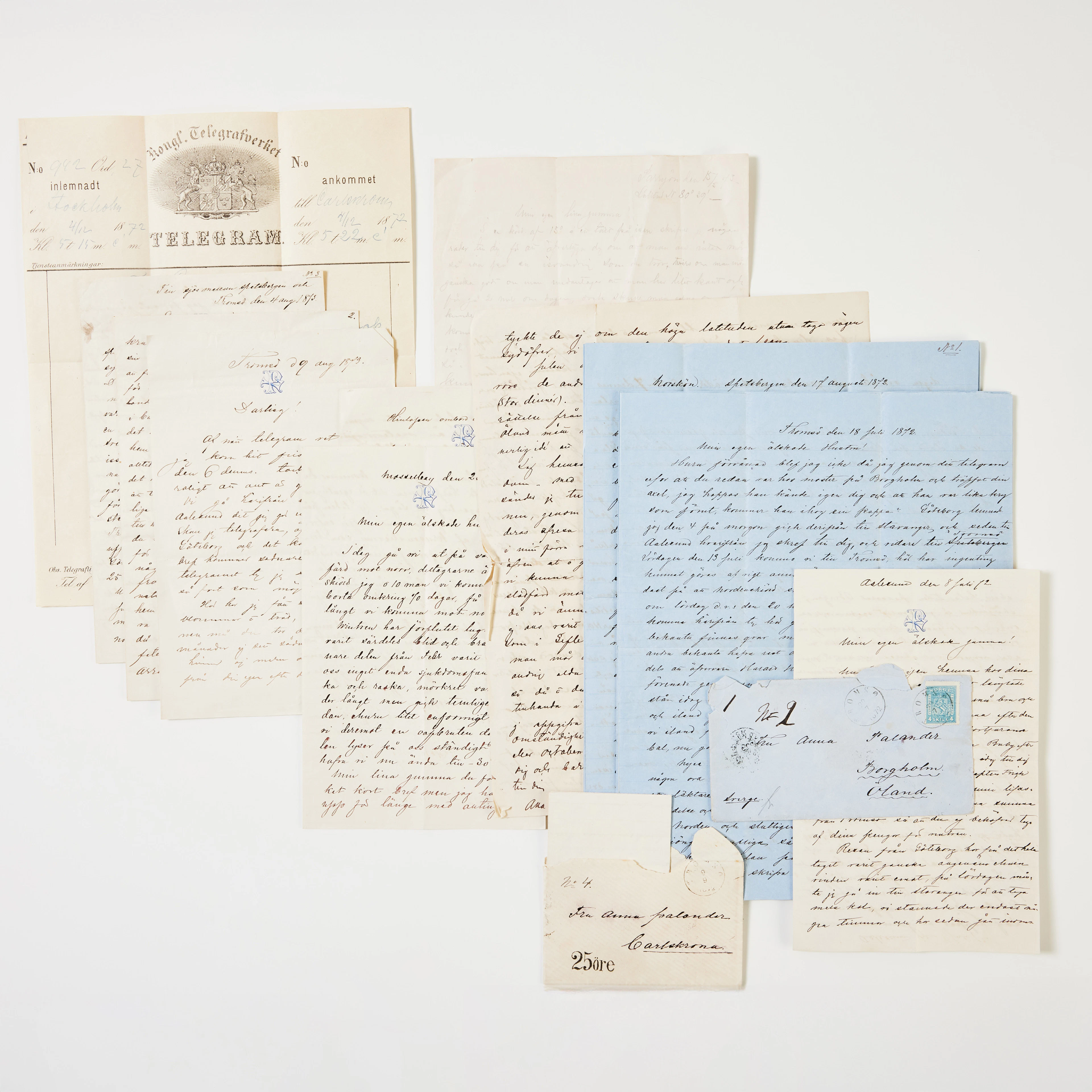 LOUIS PALANDERS BREV TILL ANNA PALANDER FRÅN NORDENSKIÖLDS EXPEDITION