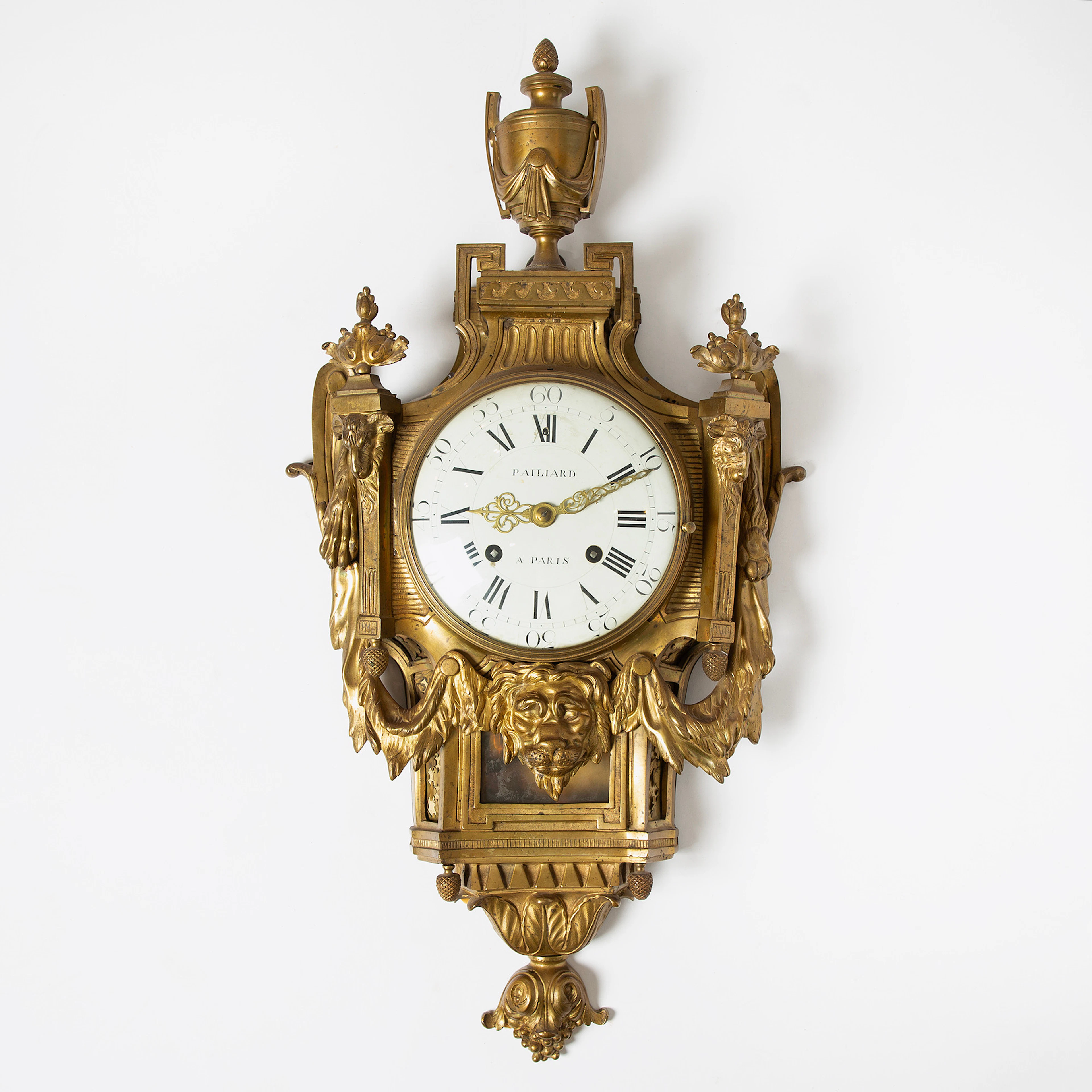 VICTOR PAILLARD (1805-1886), väggpendyl, parisarbete i Louis XVI-stil