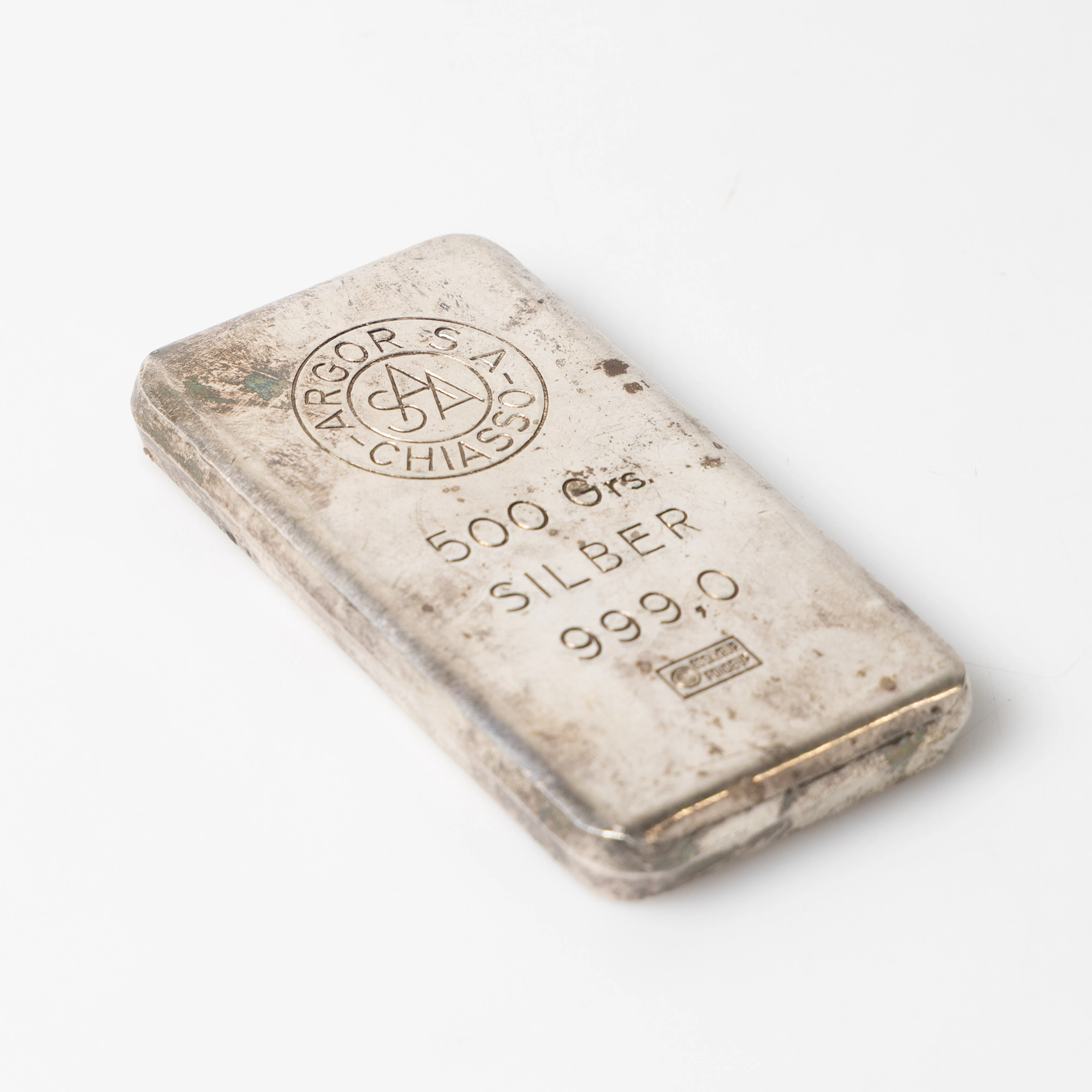 SILVERTACKA, 500 gram finsilver, Chiasso Argor SA.