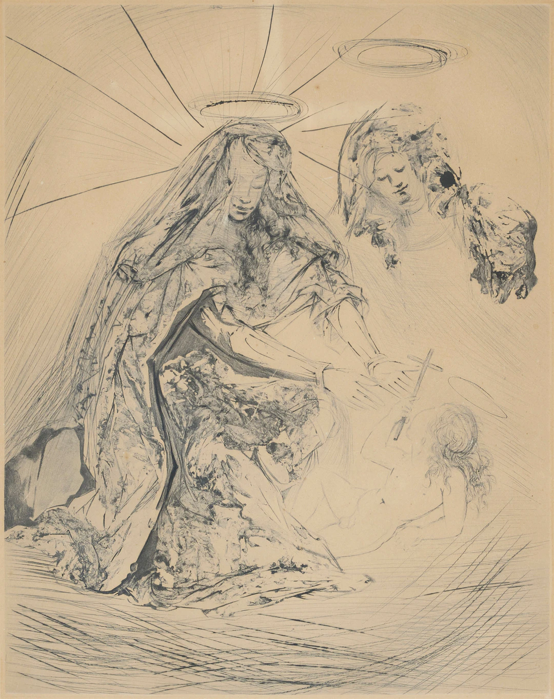SALVADOR DALÍ. "Sainte Anne".
