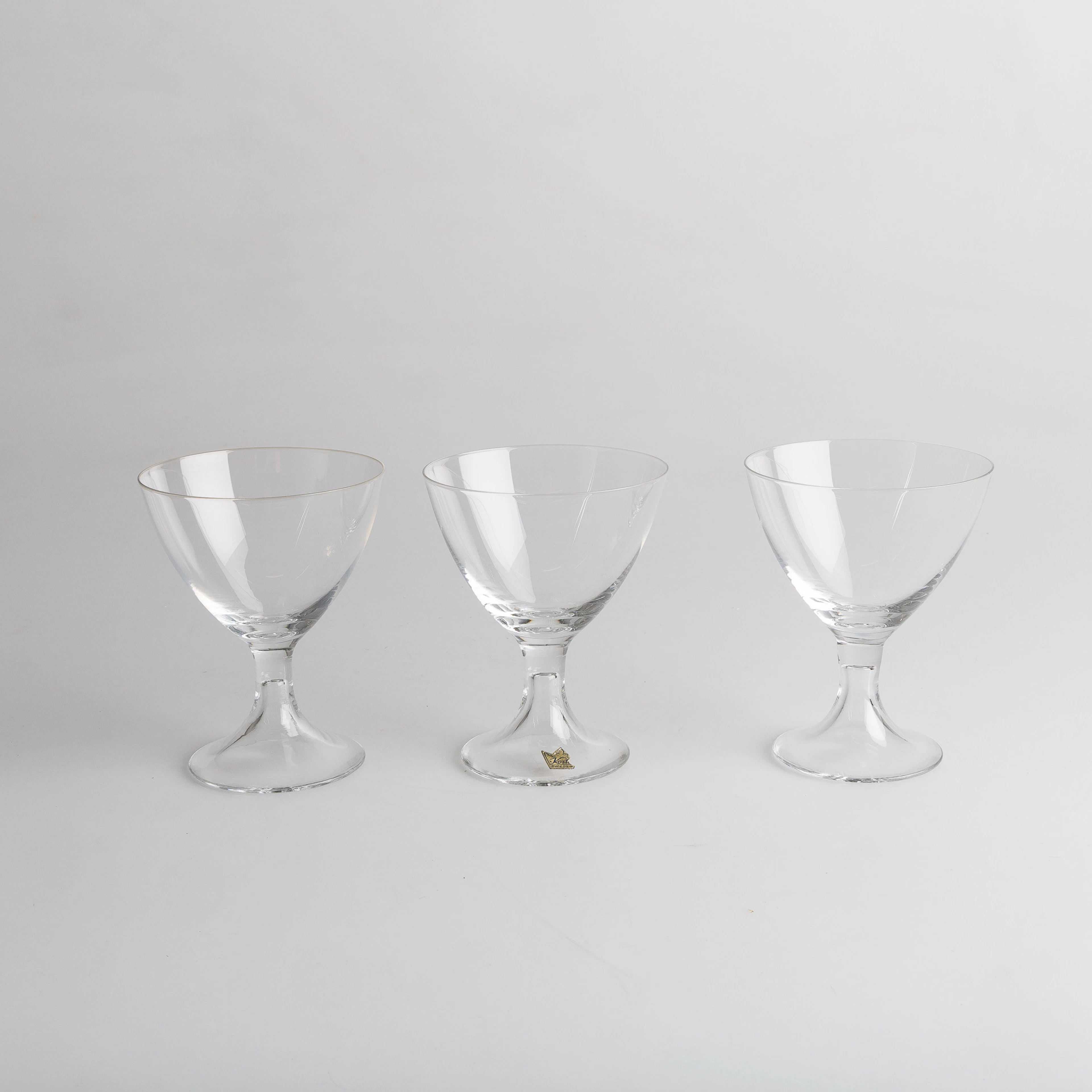 EWALD DAHLSKOG. Glasservis, 37 delar, "Reflex", Kosta.