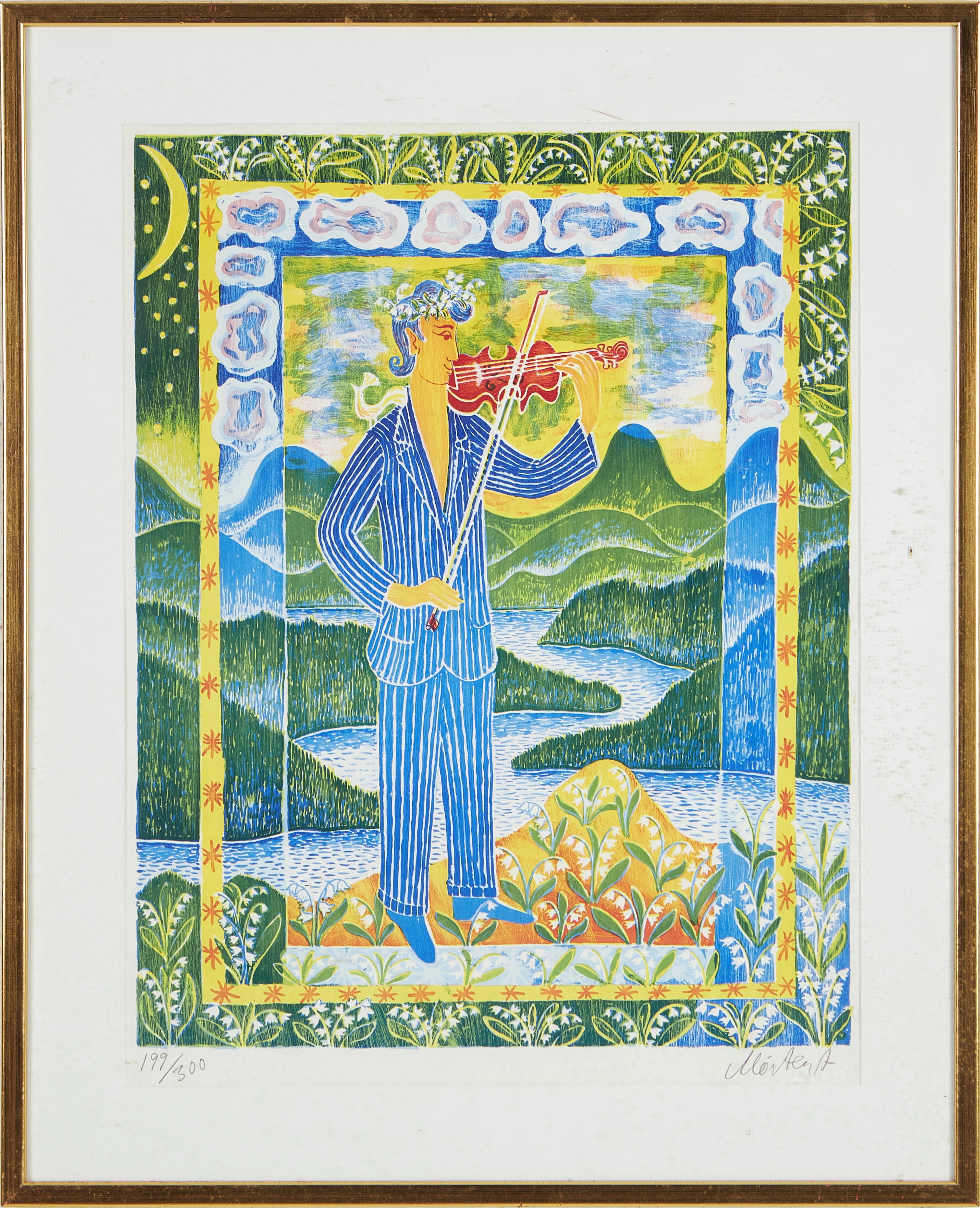MÅRTEN ANDERSSON (SVERIGE, 1934-2017). "Hälsingespelmannen" (Stora