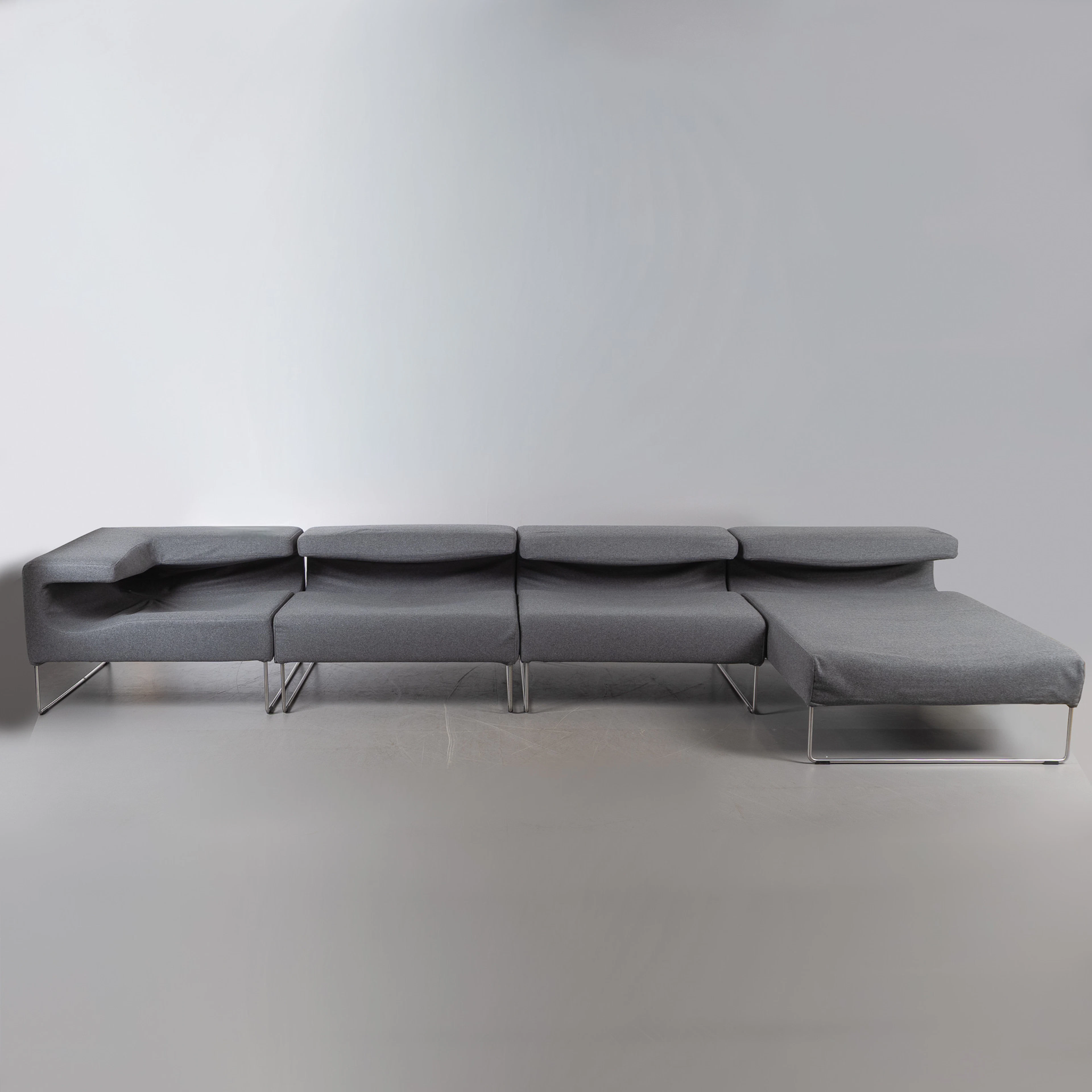 PATRICIA URQUIOLA. "Lowseat system", 4 moduler, soffa, Moroso, Italien