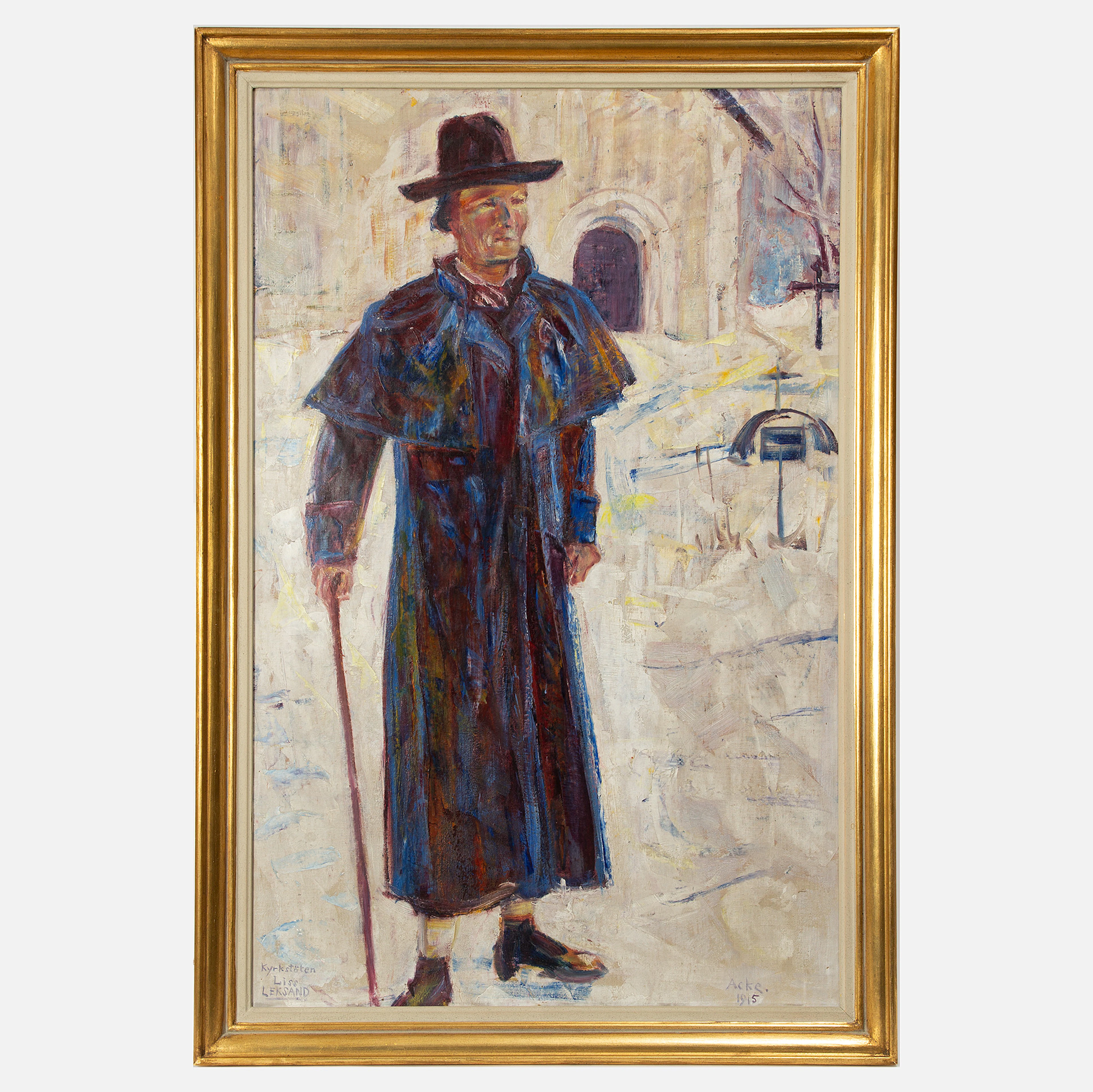 J.A.G. (JOHAN AXEL GUSTAF) ACKE. "Kyrkstöten Liss Leksand".