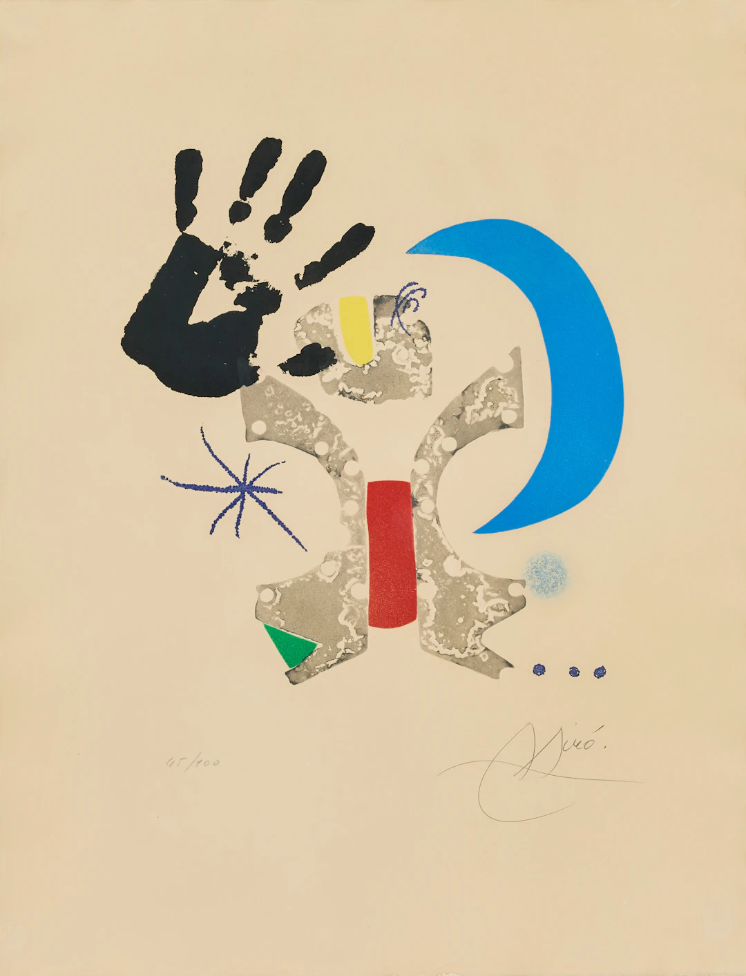 JOAN MIRÓ. "Bonjour Max Ernst".