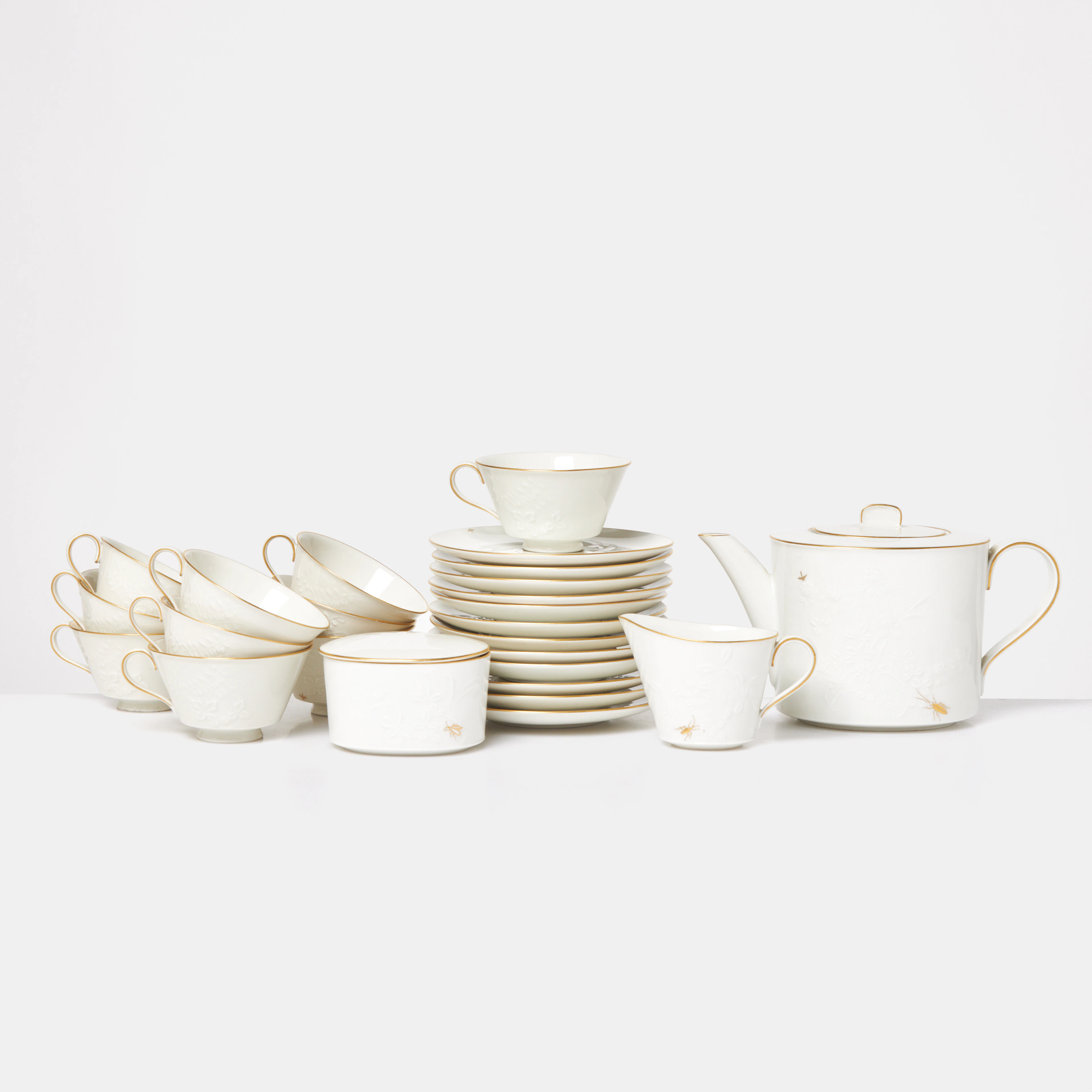 TRUDE PETRI. Kaffeservis, 13 delar, porslin, KPM, Berlin.