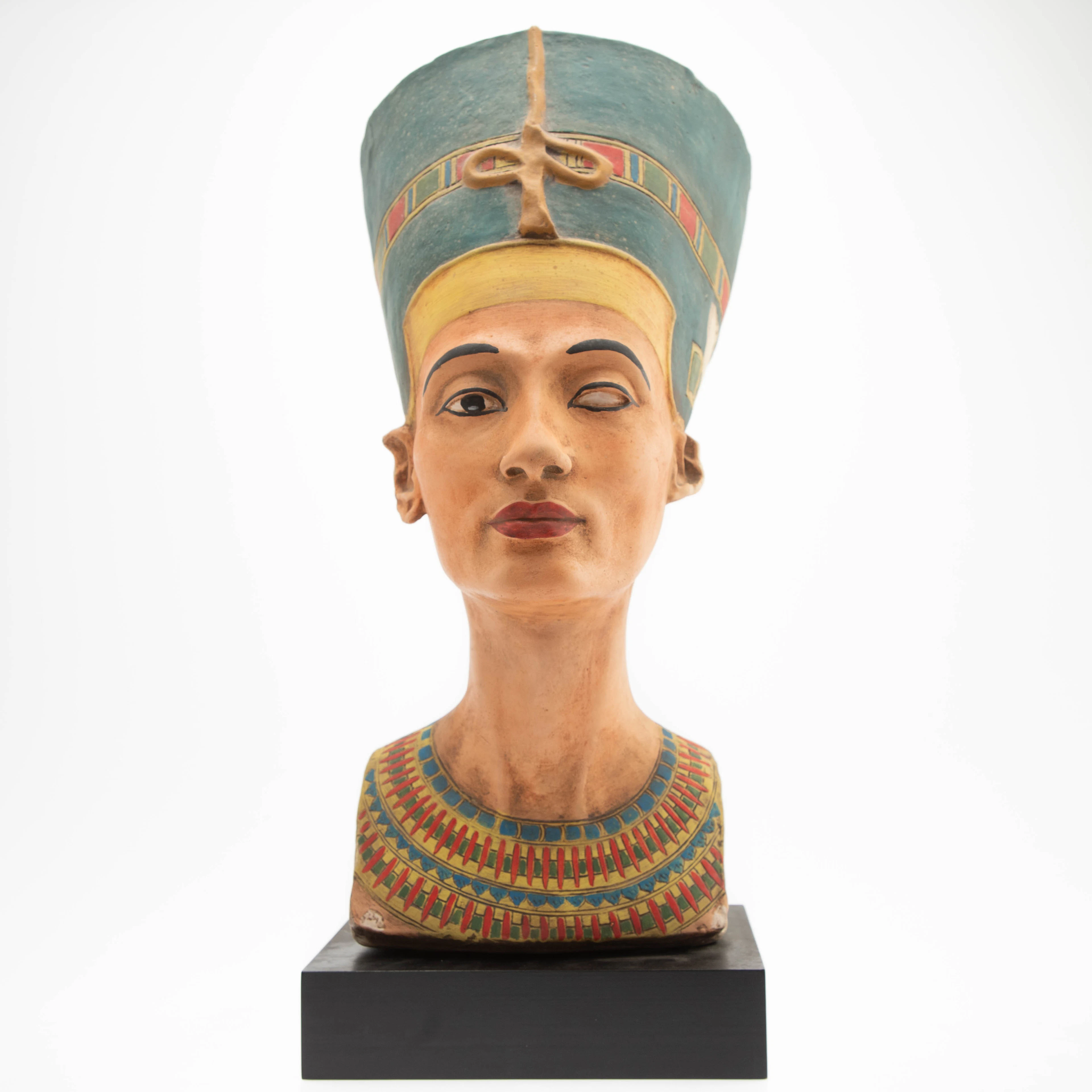 Museumsreplik Nofretete, Achatit-Werkstätten Hans Schirmer, Köln, 1960er Jahre.