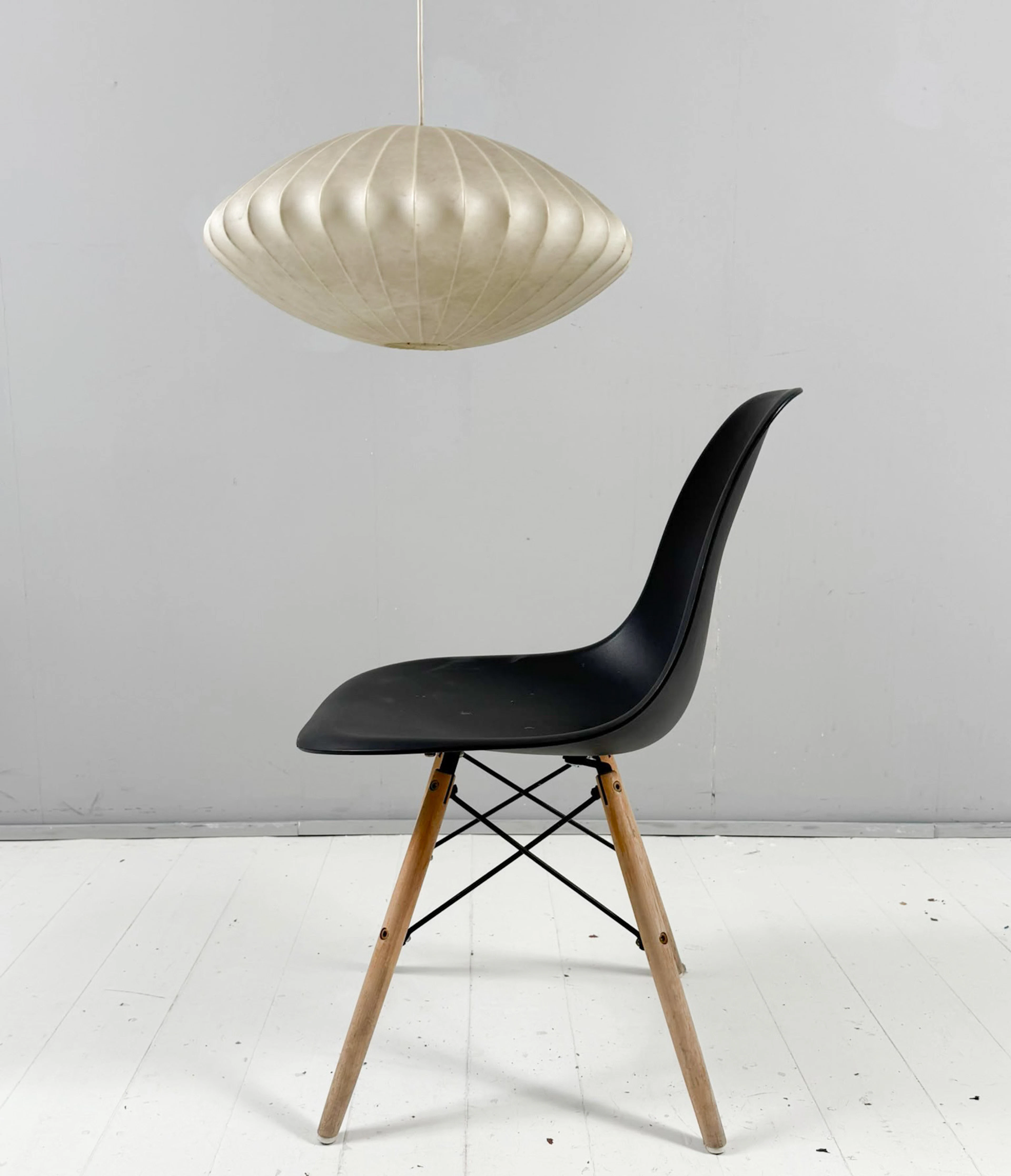 FRIEDEL WAUER. Mid Century Cocoon Deckenleuchte/Deckenlampe, Goldkant