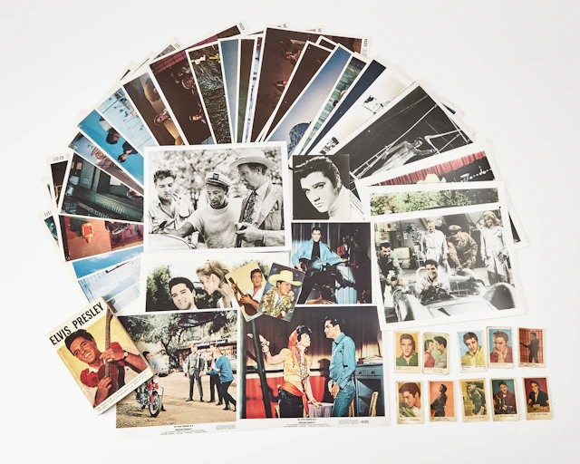 ELVIS PRESLEY, reklammaterial som foton från filmer, Samlarbilder mm.