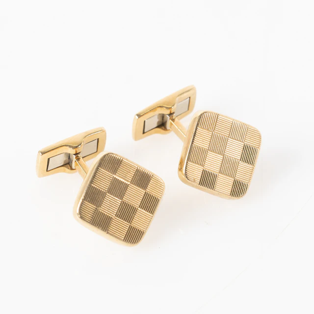 MANSCHETTKNAPPAR, ett par. 18K guld, Black Starr & Frost, USA.