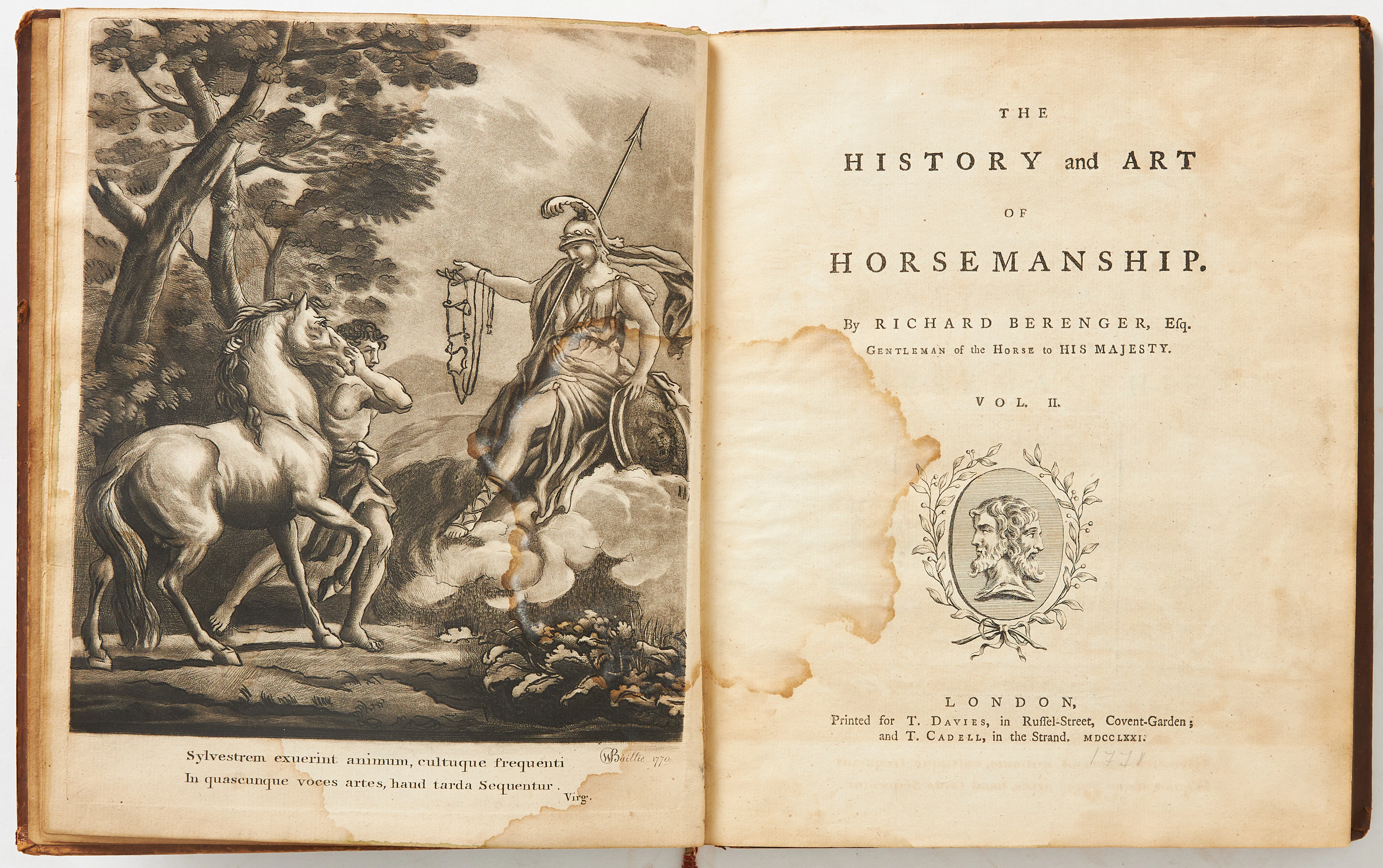 BERENGER, The History and Art of Horsemanship, 1771, 2 volumes.