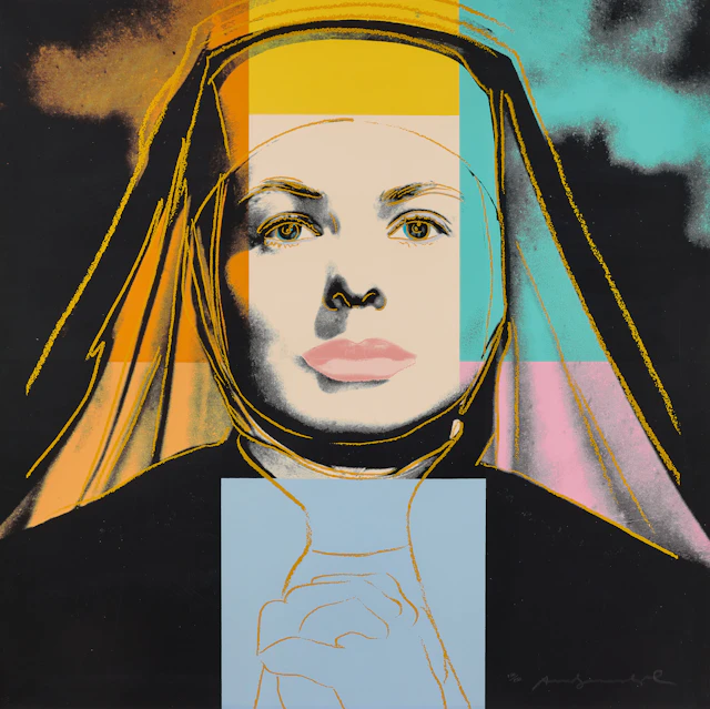 ANDY WARHOL. "Ingrid Bergman - The Nun".