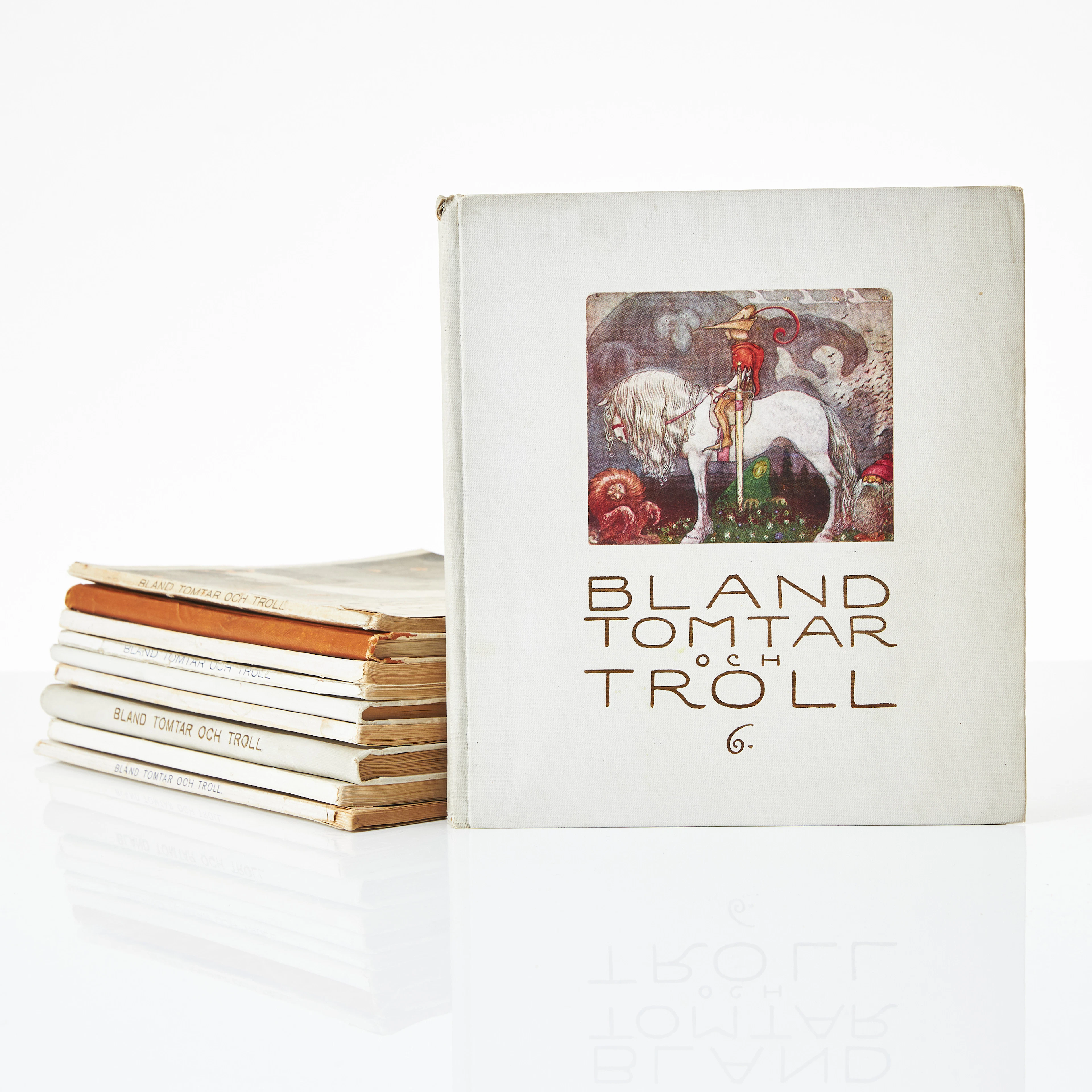 BAUER, BLAND TOMTAR OCH TROLL, 1907- 1917, 10 VOLYMER.