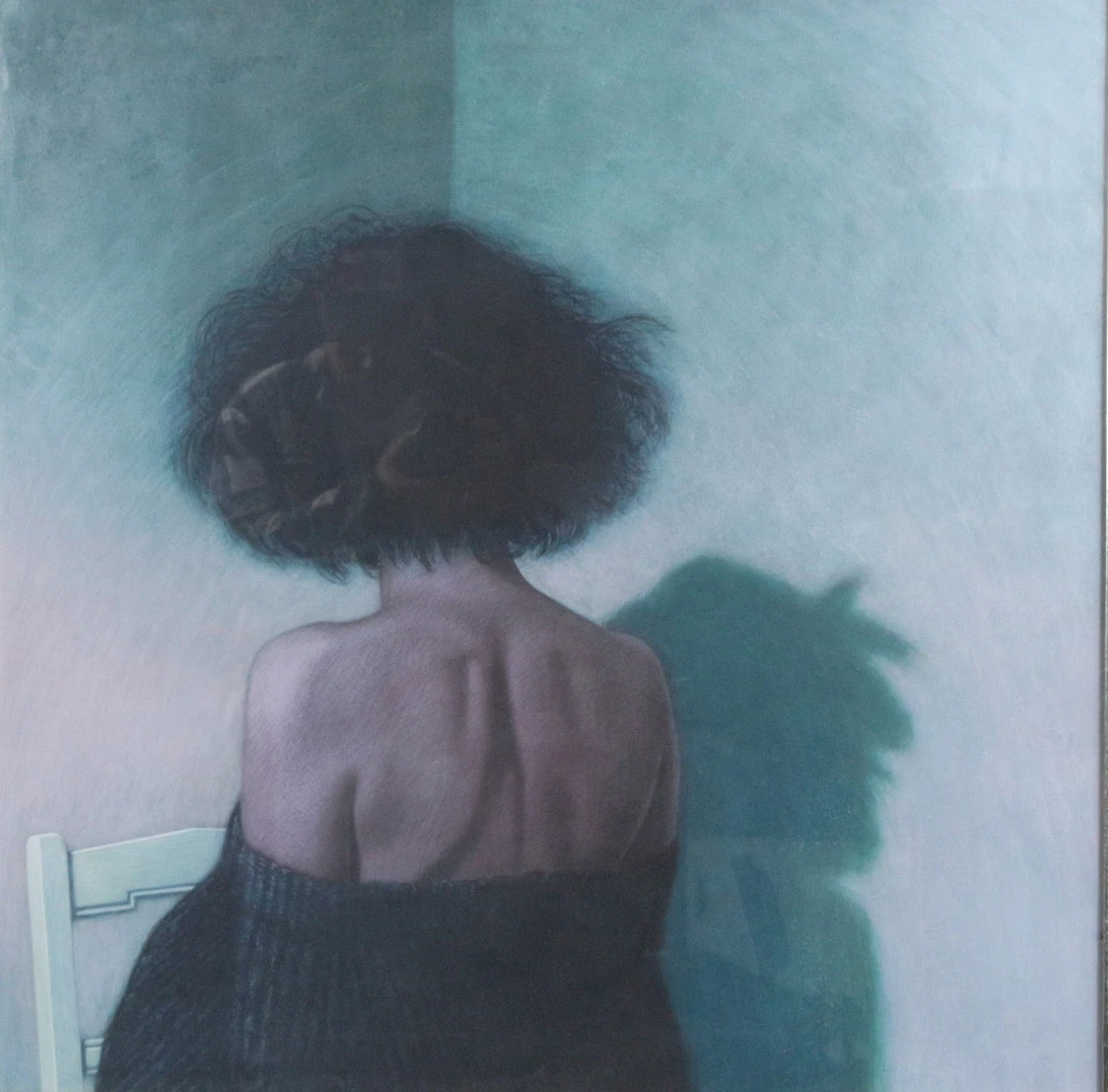 WILLI KISSMER (1951-2018). Acryl auf Papier auf Hartfaser, '' Schattenspiel''