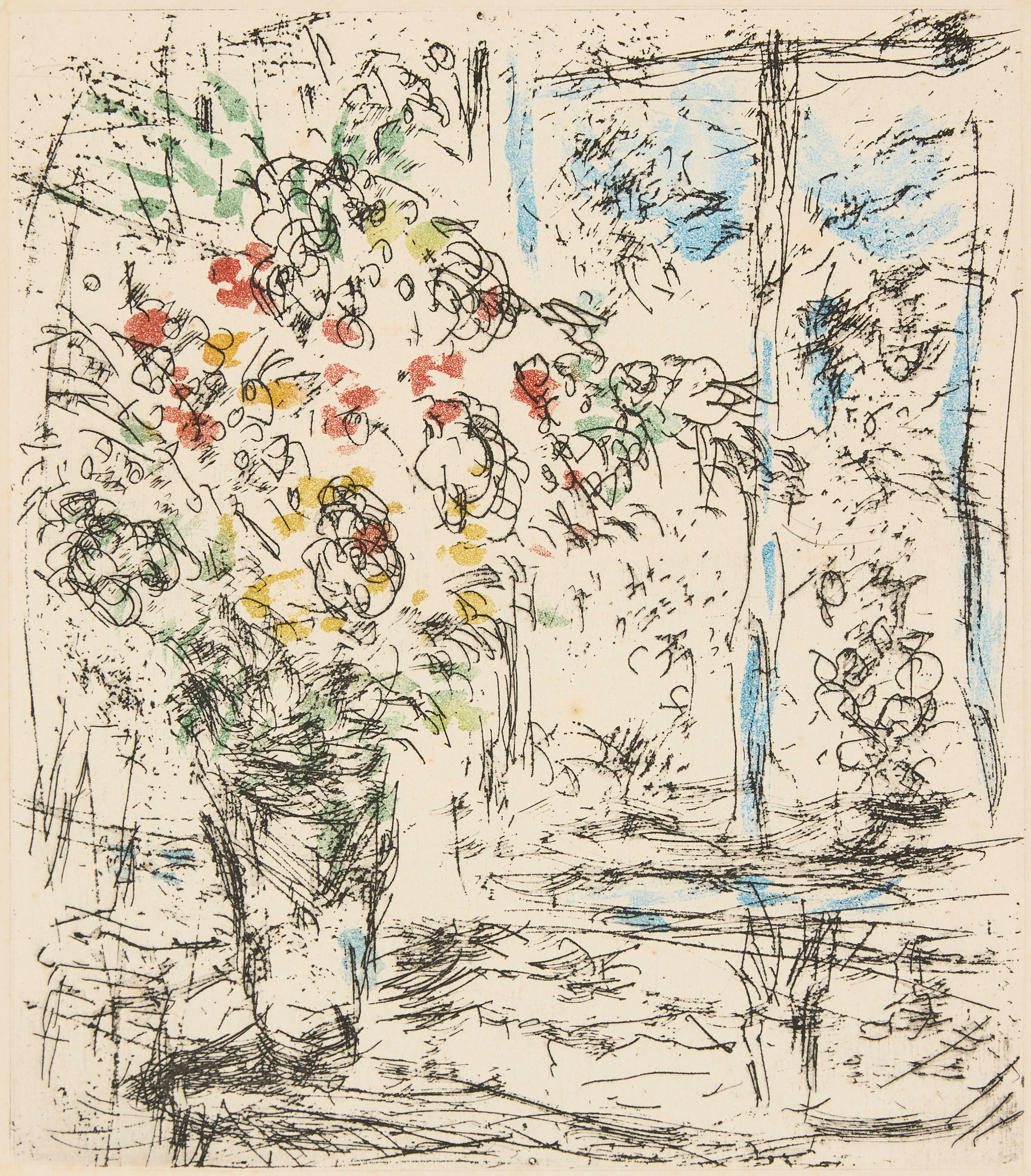 MARC CHAGALL. "La Fenêtre de l'Atelier à Saint-Paul".