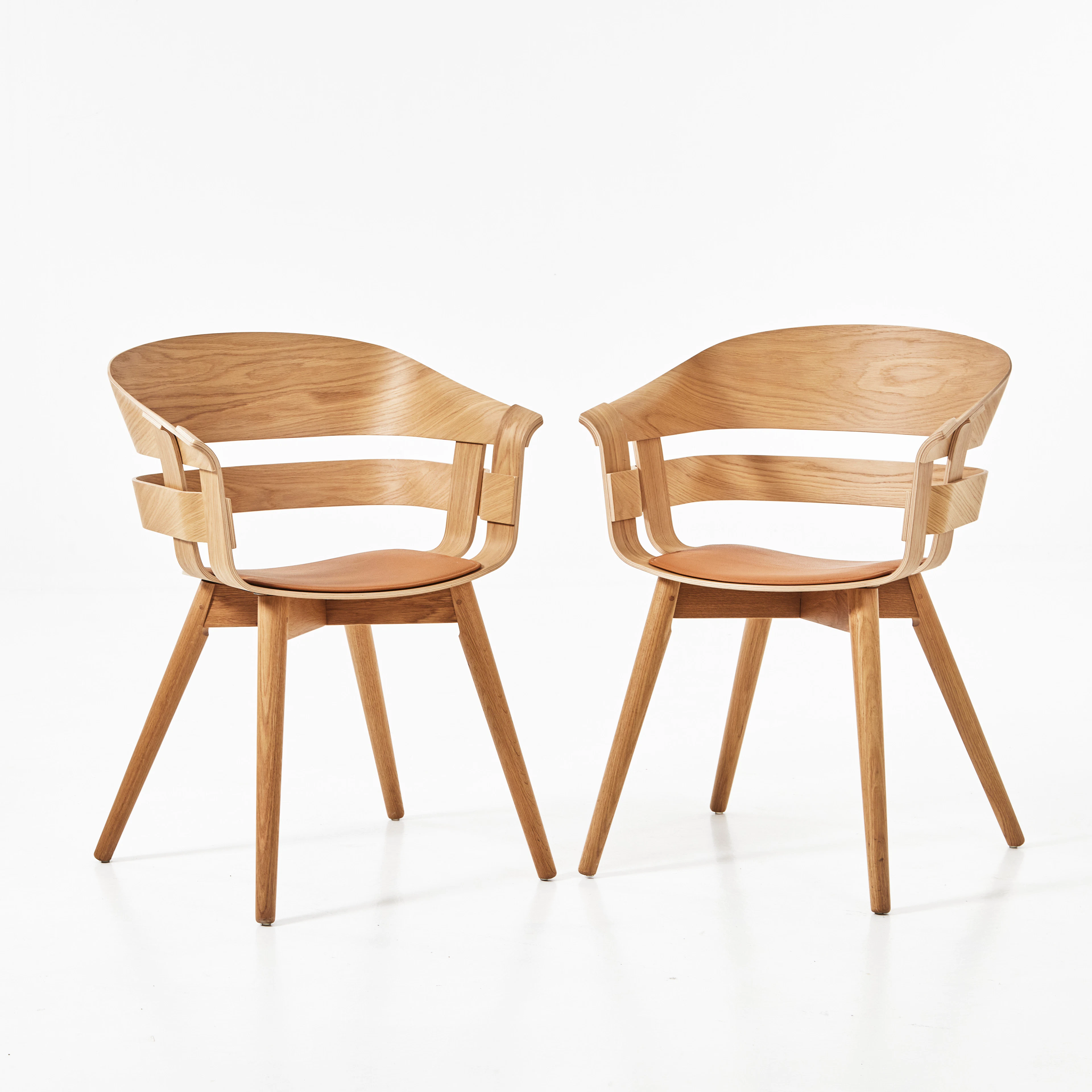 KARL MALMVALL & JESPER STÅHL. "Wick chair" 2 st för Design House Stockholm