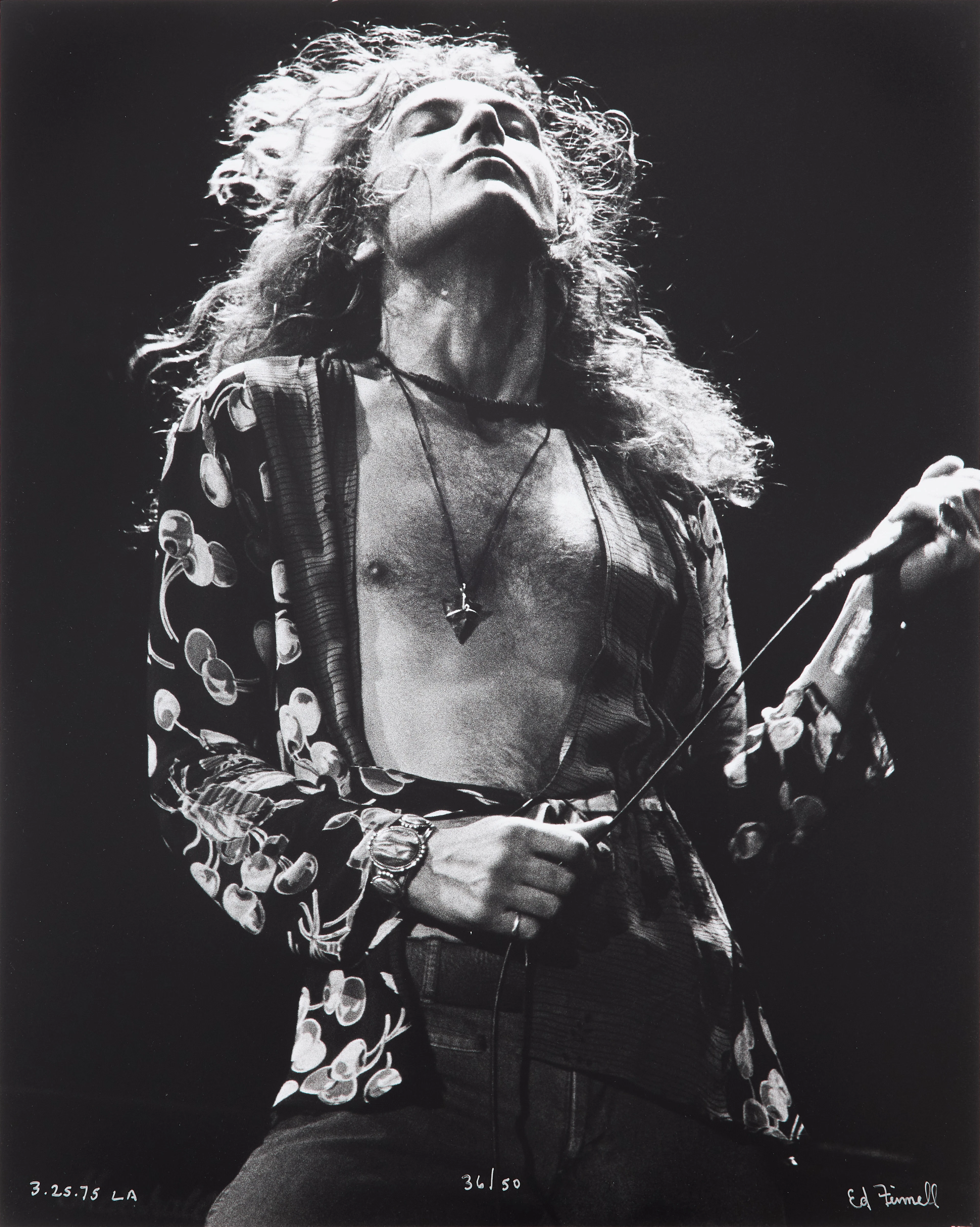 ED FINNELL. Robert Plant, Led Zeppelin, "Physical Grafitti Tour"