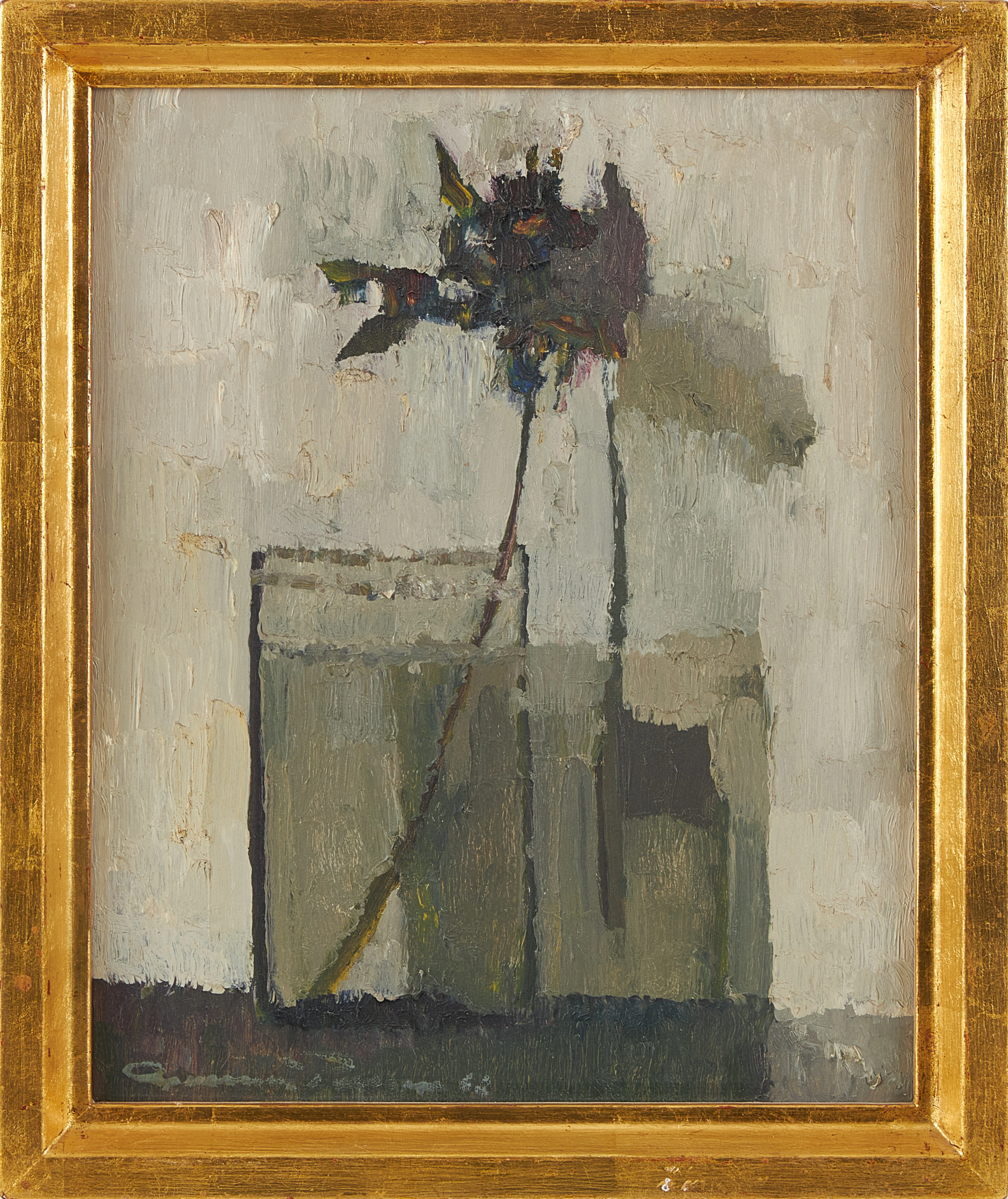 GUNNAR PERSSON (1908-1975). Stilleben med blomma i vas.