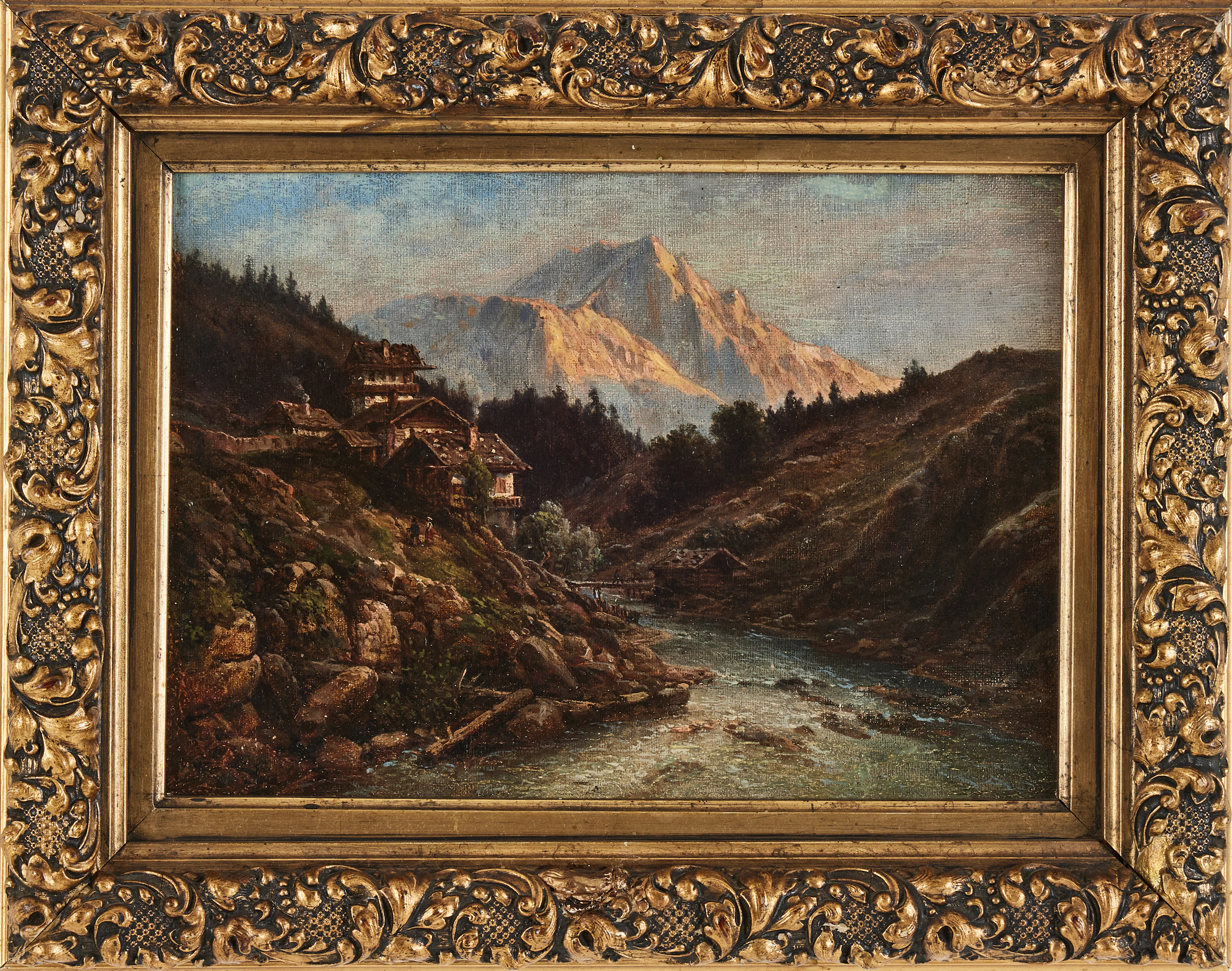 KARL FERDINAND KIESSLING (TYSKLAND 1810–1882). Tillskriven. Alplandskap.