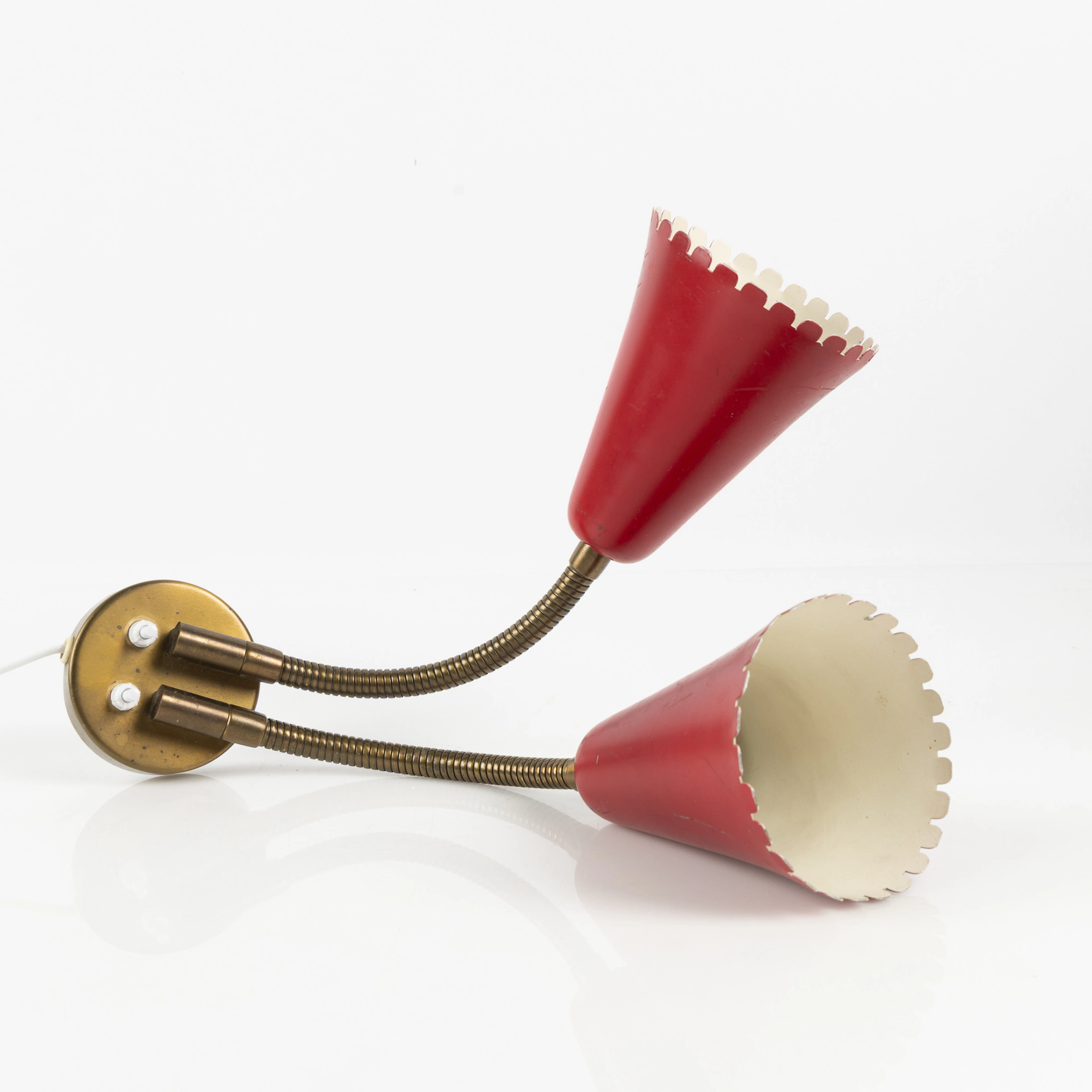 HARALD NOTINI. Vägglampa, Swedish Modern, modell 8661, Arvid Böhlmarks