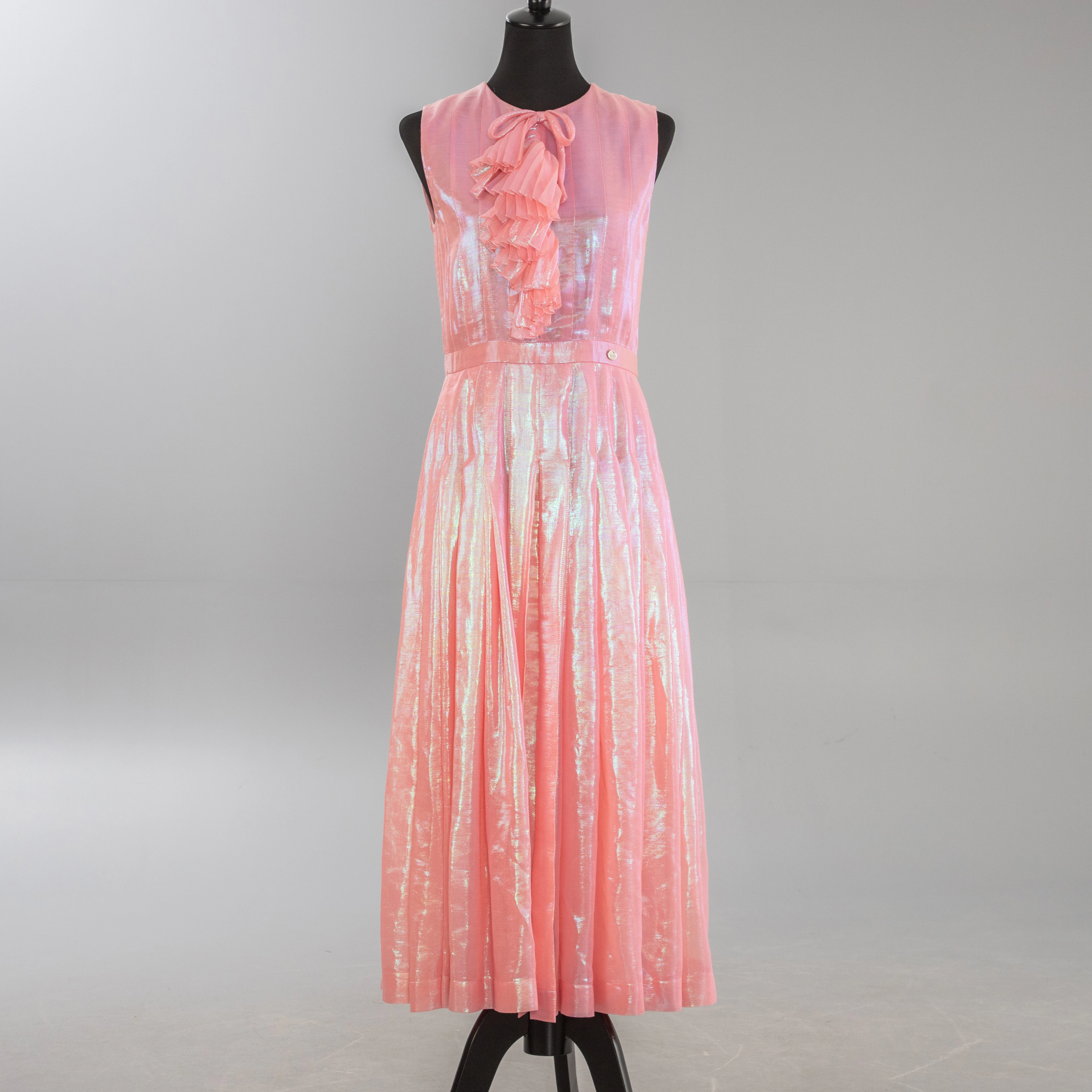 CHANEL. Langes Kleid / Maxikleid, FR 40.