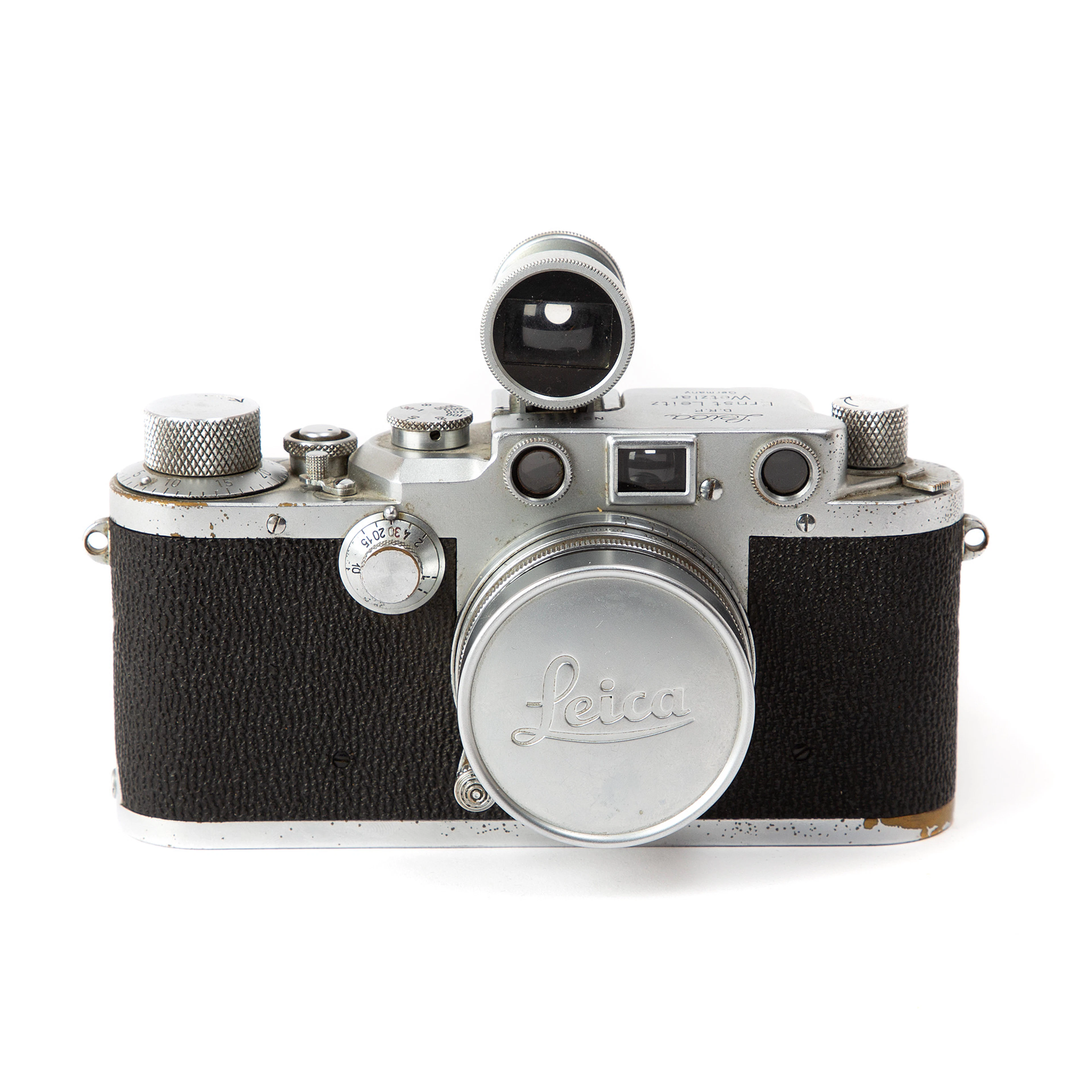 Leica IIIc med Summitar (1948) och Canon sökare, Ernst Leitz Wetzlar, Tyskland.