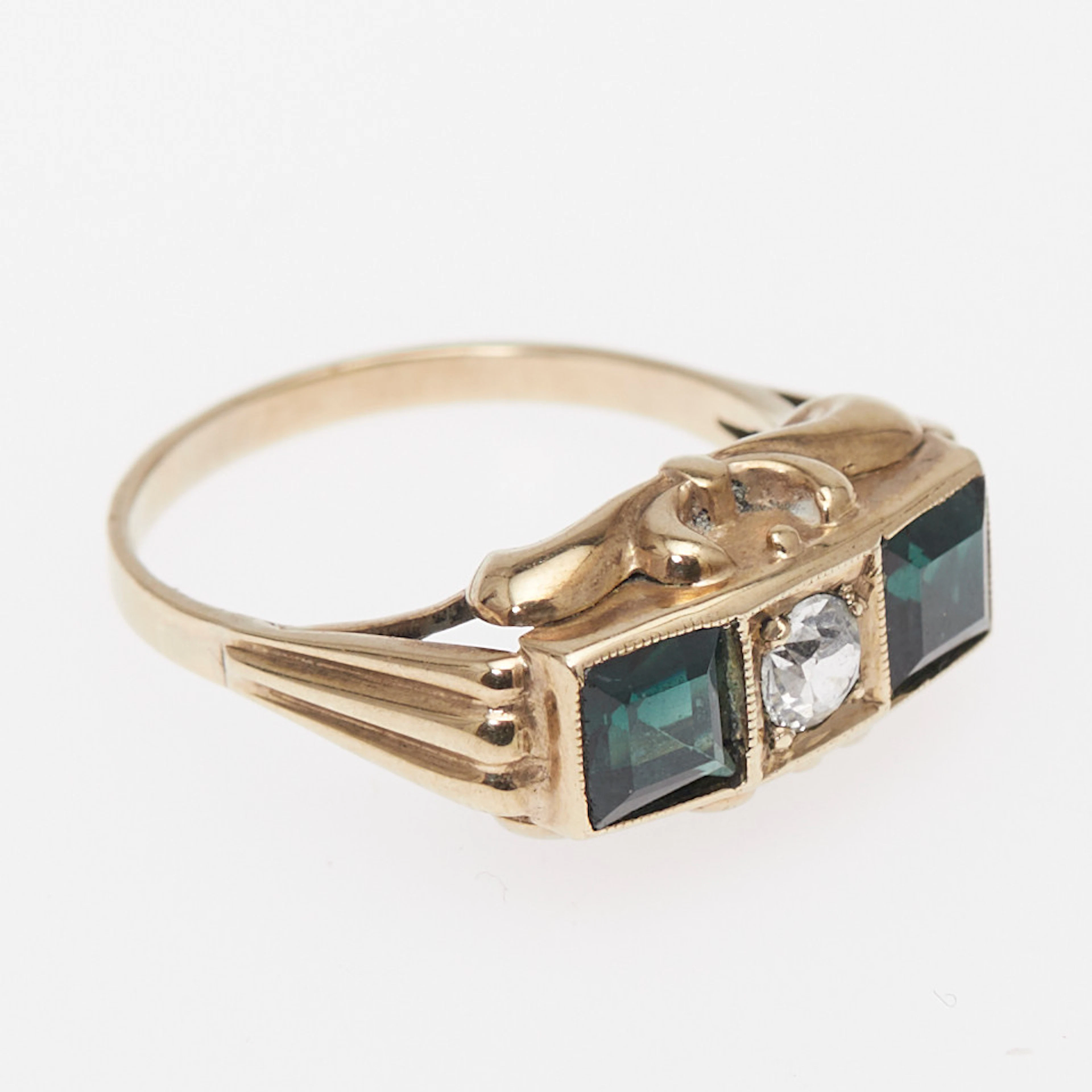Ring, 585er Gold, Edelsteine.