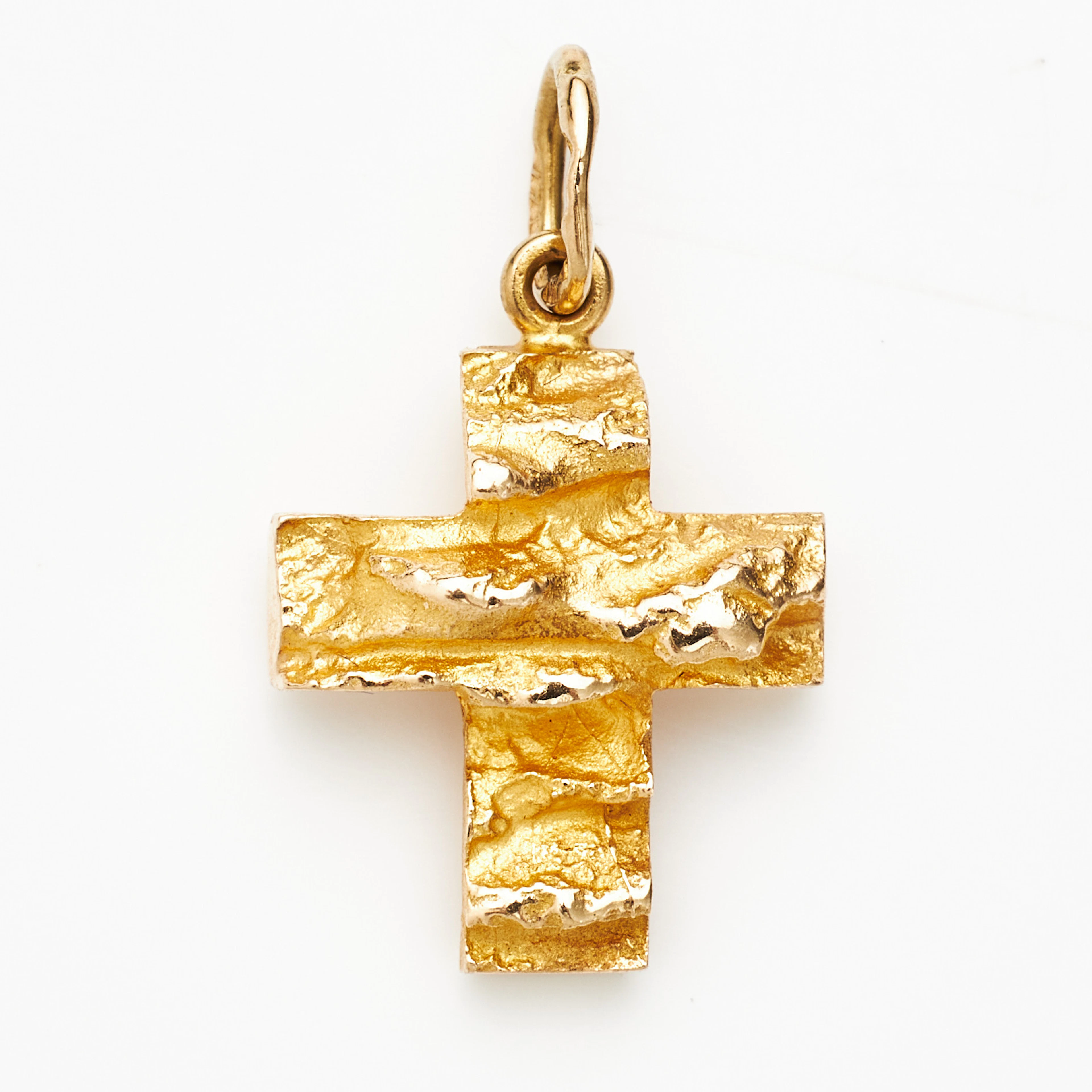 BJÖRN WECKSTRÖM. "Lappkors/Lapinristi", hänge, 14 k guld, i form av